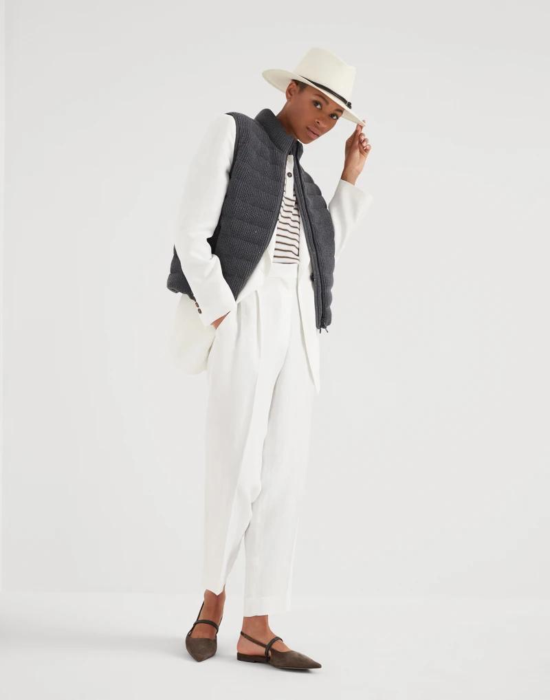 Brunello Cucinelli White Viscose Blazer