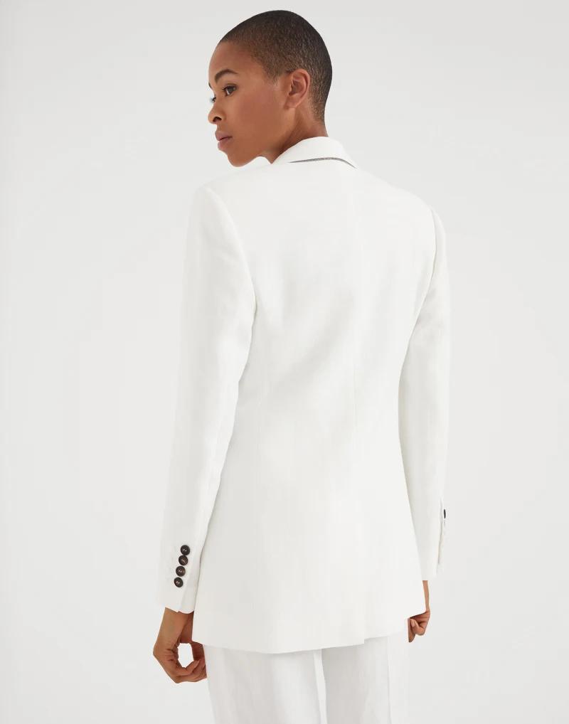 Brunello Cucinelli White Viscose Blazer