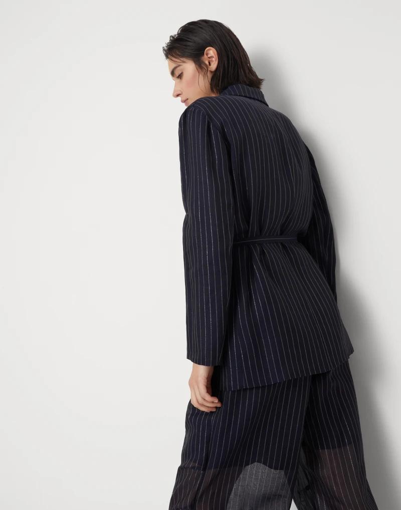 Brunello Cucinelli Bicolor Cotton Blazer