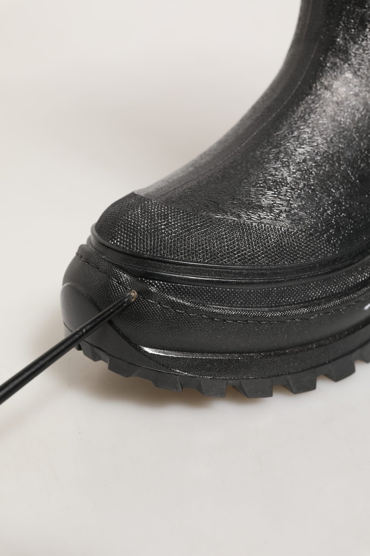 Dolce & Gabbana Black PVC Pull On Rain Boots Men Shoes