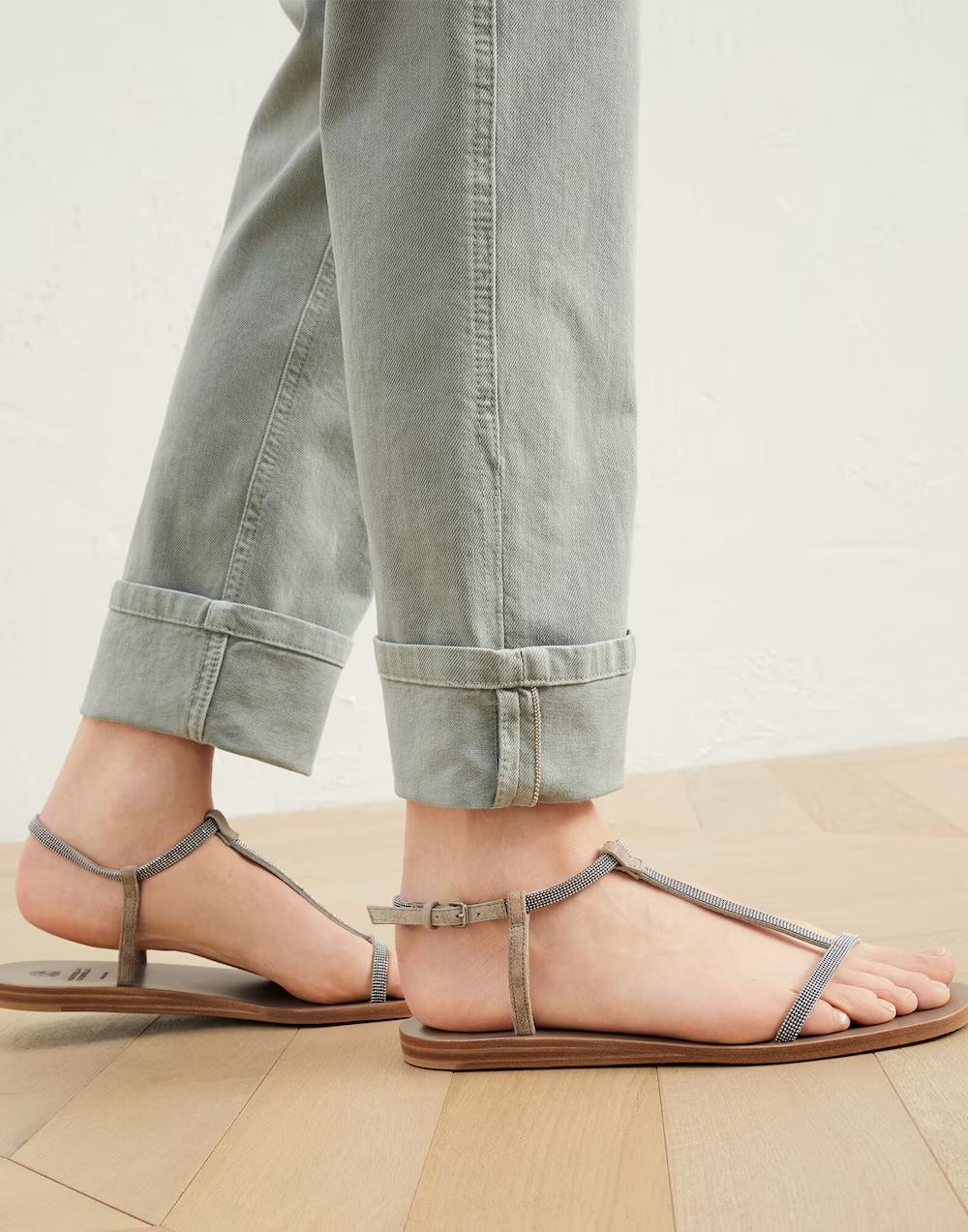 Brunello Cucinelli Green Cotton Casual Pants