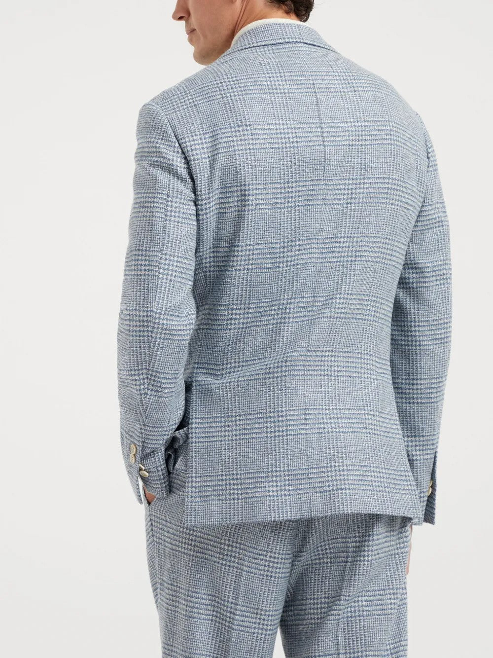 Brunello Cucinelli Light Blue Wool Blazer