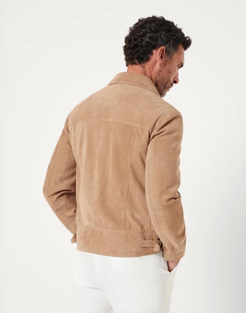 Brunello Cucinelli Bicolor Leather Leather Jacket