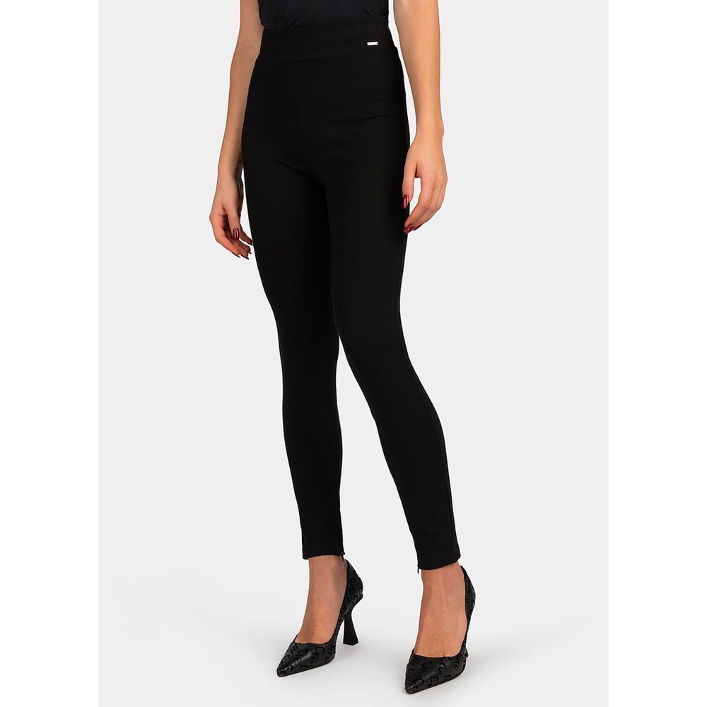 Guess Black Viscose Casual Pants