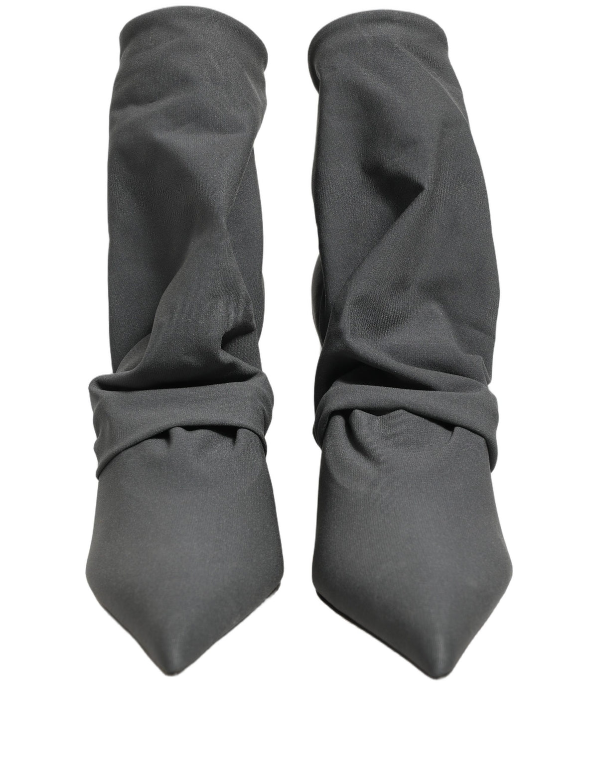 Dolce & Gabbana Gray Stretch Socks Heels Ankle Boots Shoes