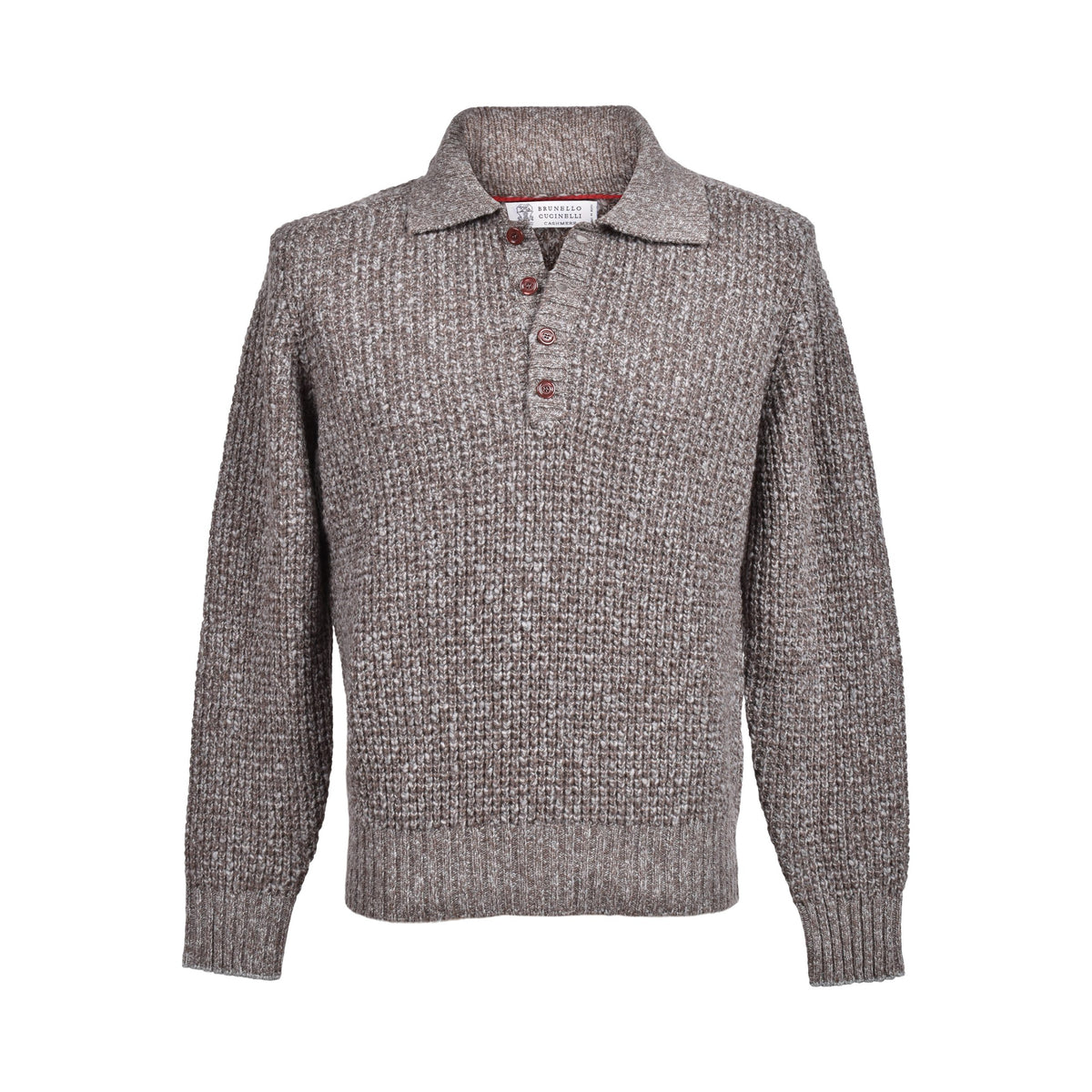 Brunello Cucinelli Brown Elastane Sweatshirt
