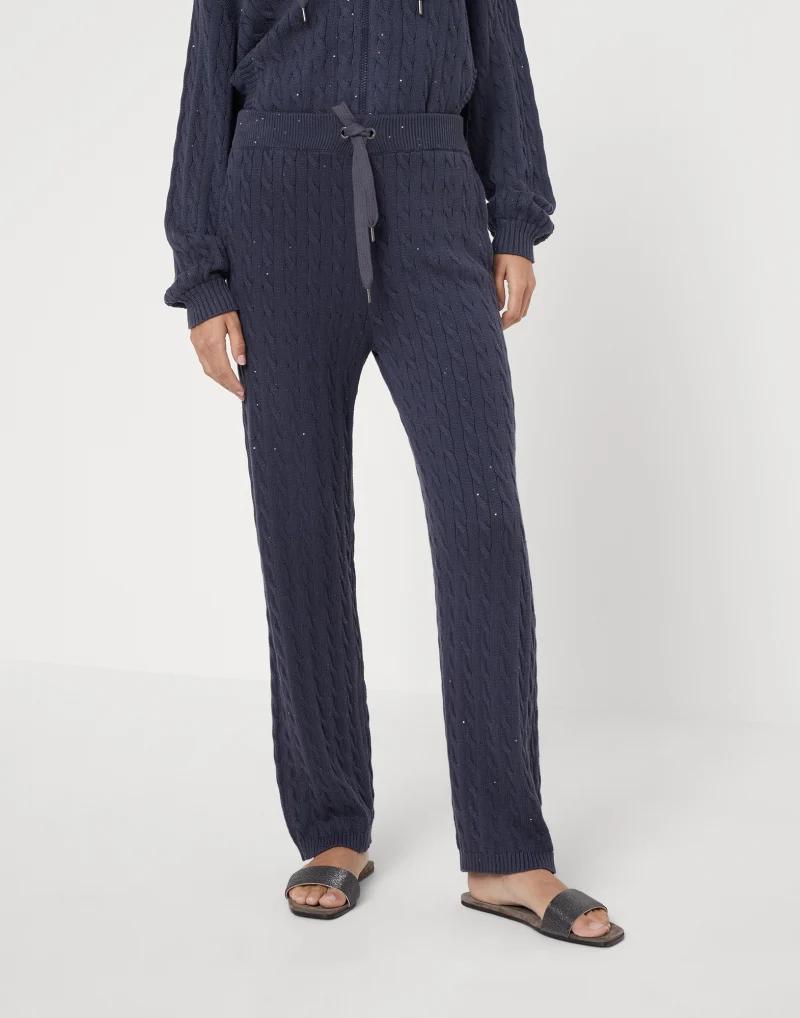 Brunello Cucinelli Blue Cotton Jumpsuit