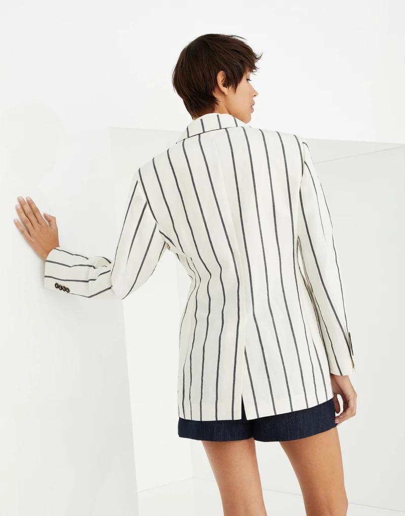 Brunello Cucinelli Bicolor Linen Blazer