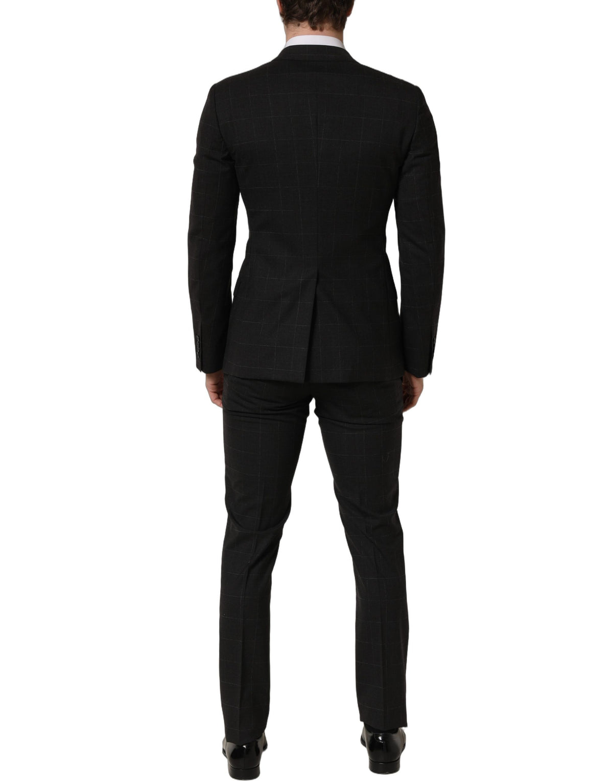 Dolce & Gabbana Black Wool Slim Fit Formal 2 Piece Men Suit