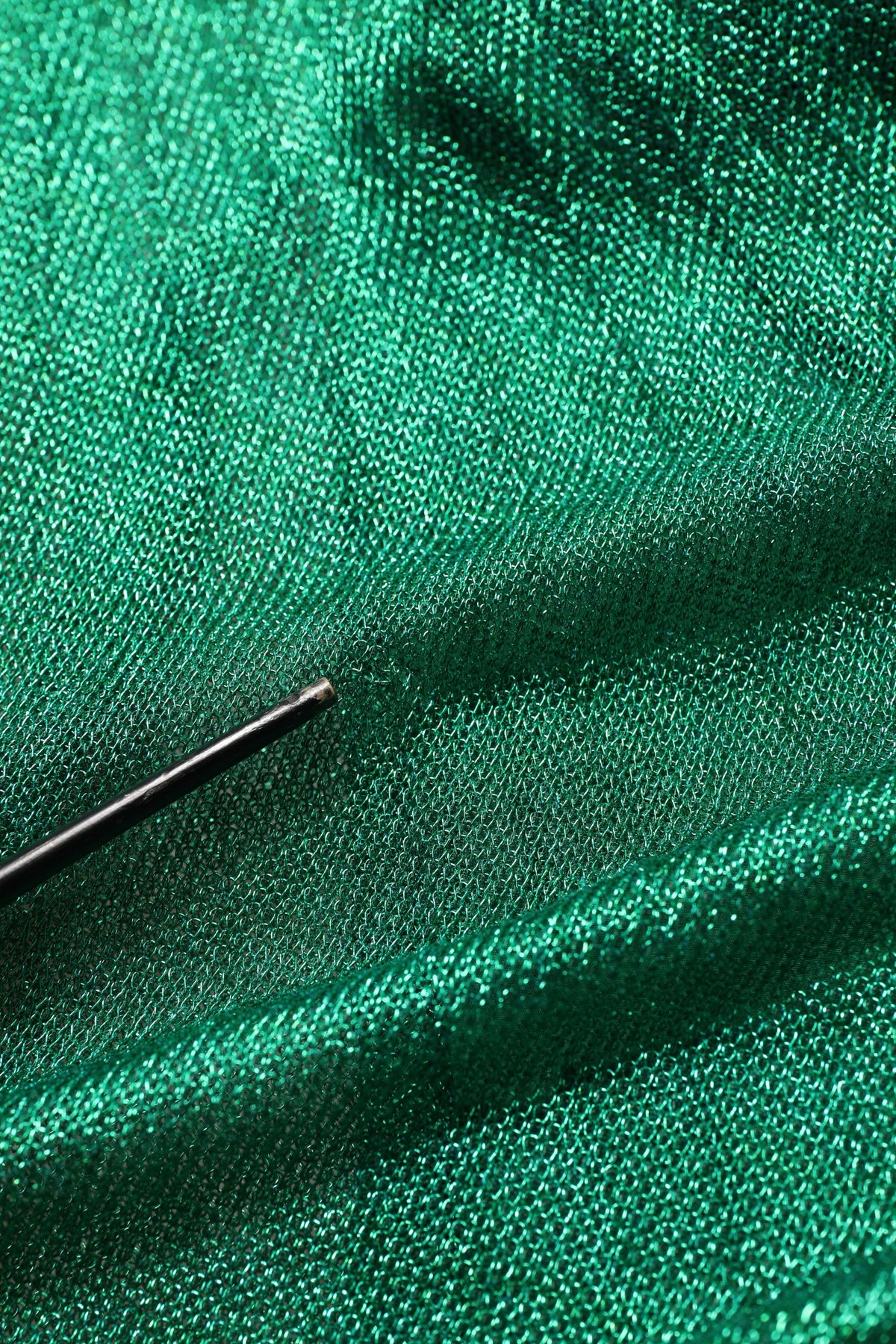 Dolce & Gabbana Emerald Green Plissé Evening Gown Dress
