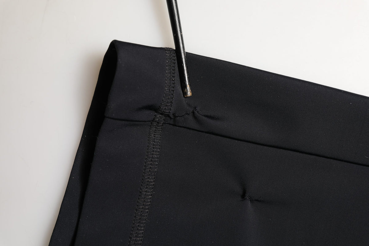 Dolce & Gabbana Black DGVIB3 Stretch Jersey Midi Pencil Cut Skirt