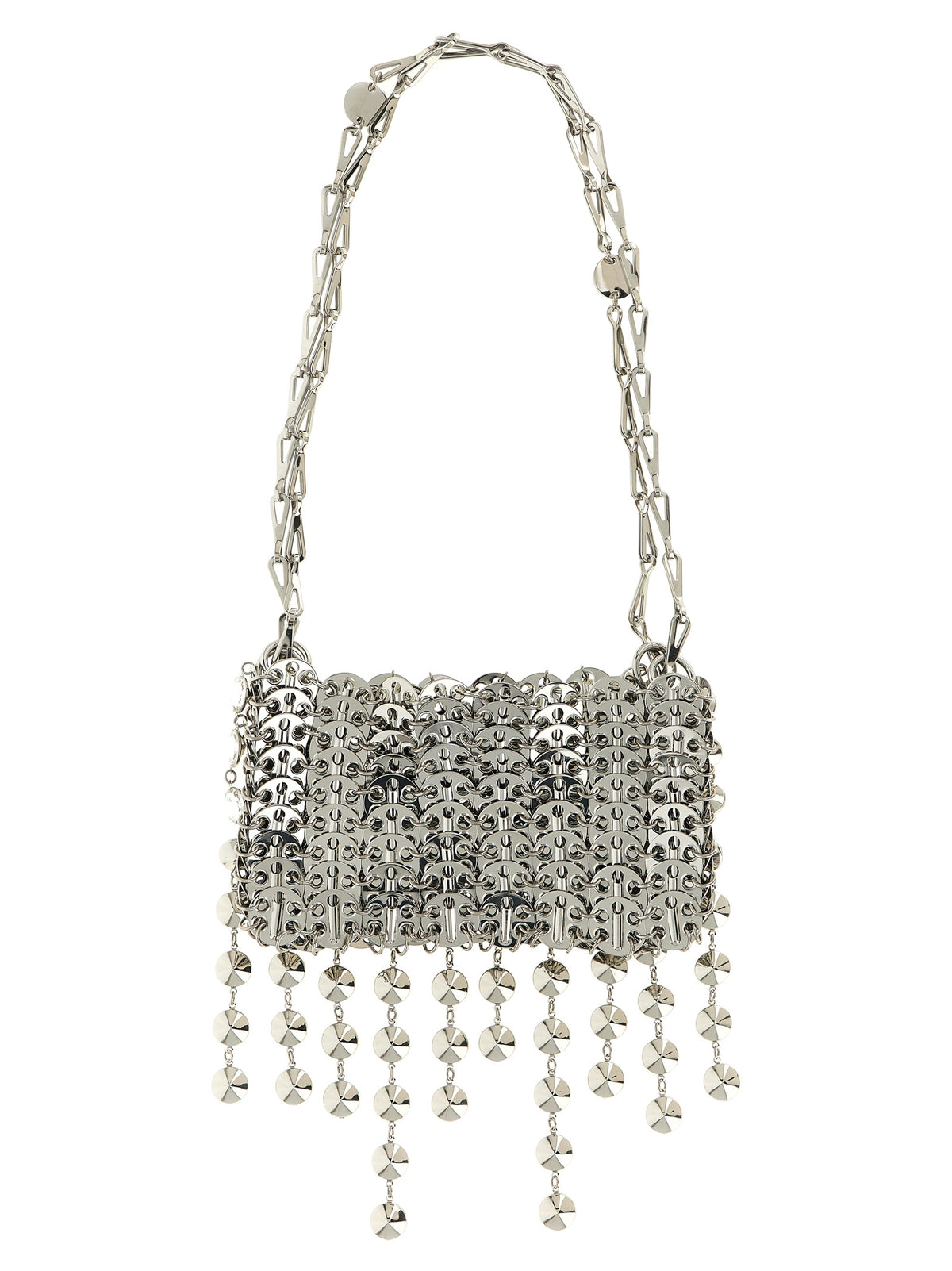Paco Rabanne Silver Brass Shoulder Bag