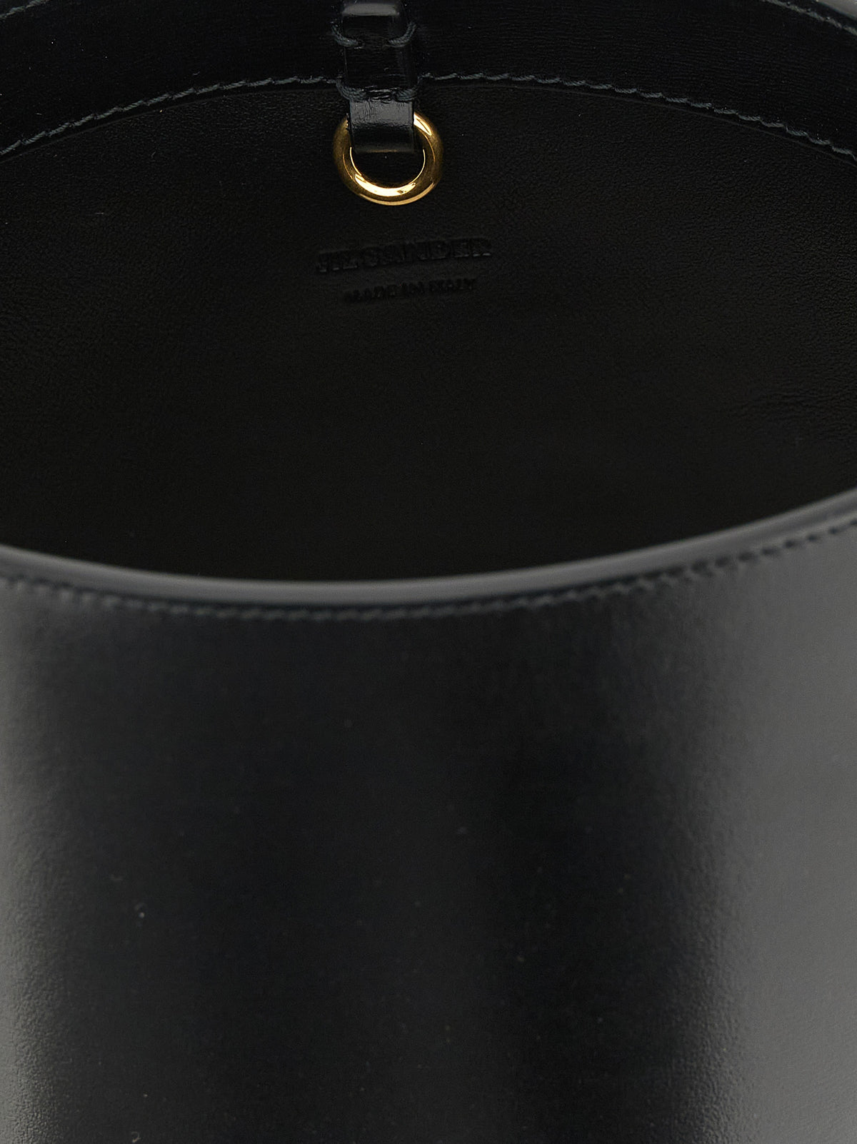 Jil Sander Black Calfskin Shoulder Bag