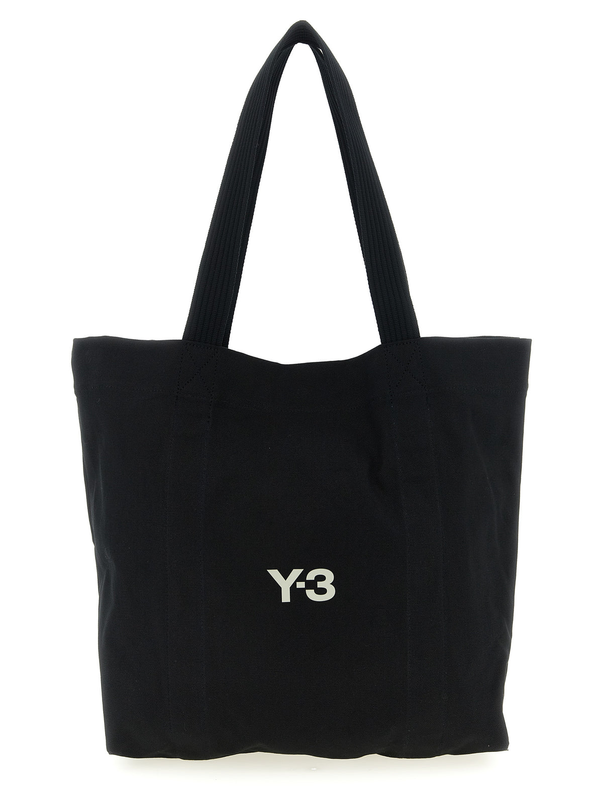 Y-3 Black Cotton Tote Bag
