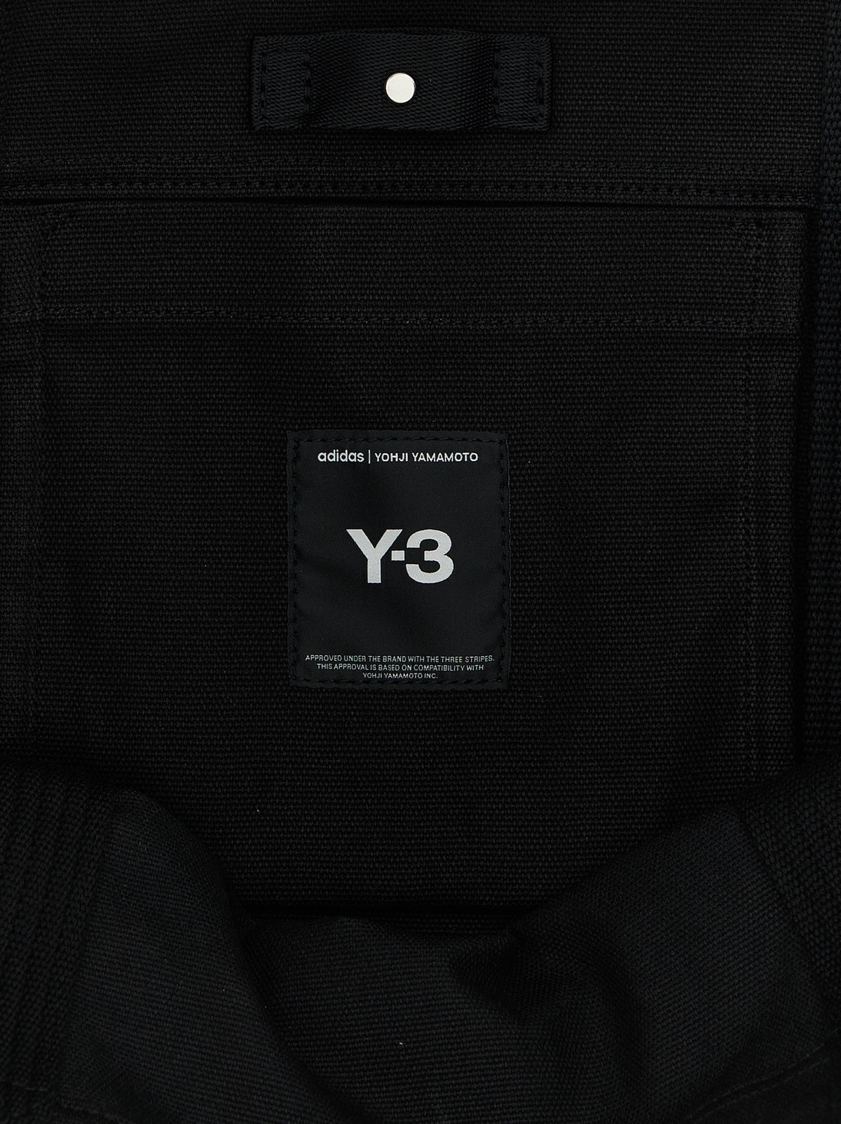Y-3 Black Cotton Tote Bag