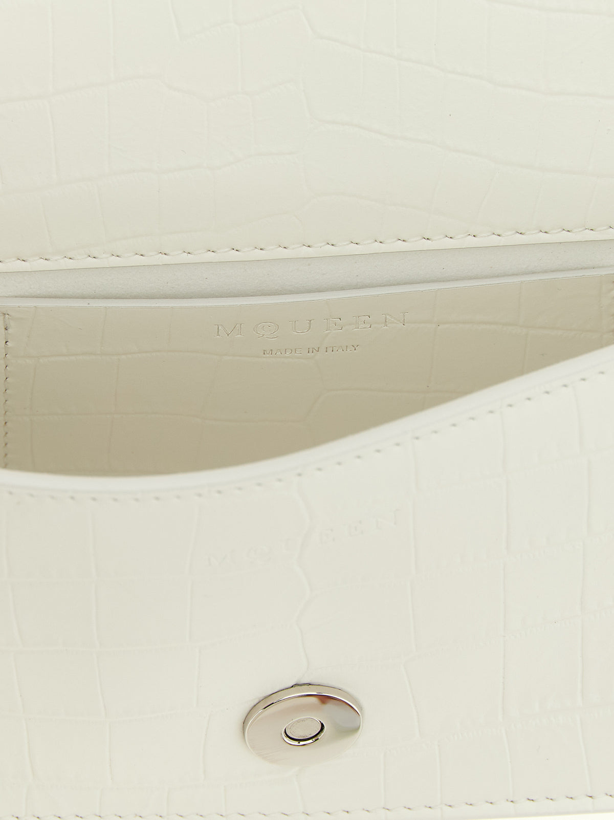 Alexander McQueen White Calfskin Shoulder Bag