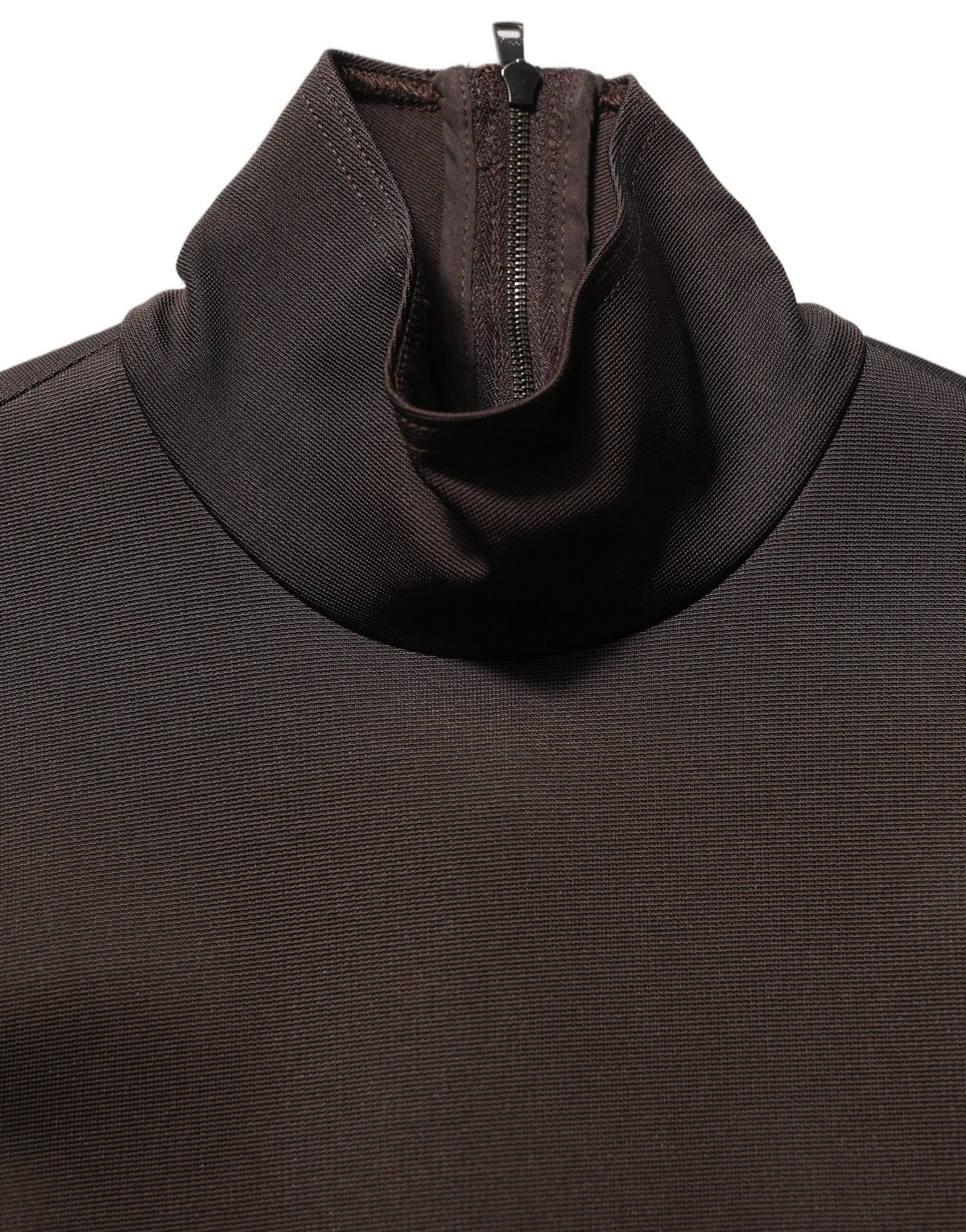 Dolce & Gabbana Brown Turtleneck Long Sleeves Blouse Top