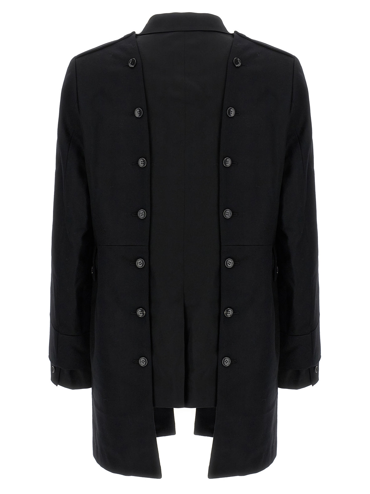Comme Des Garçons Black Wool Coat