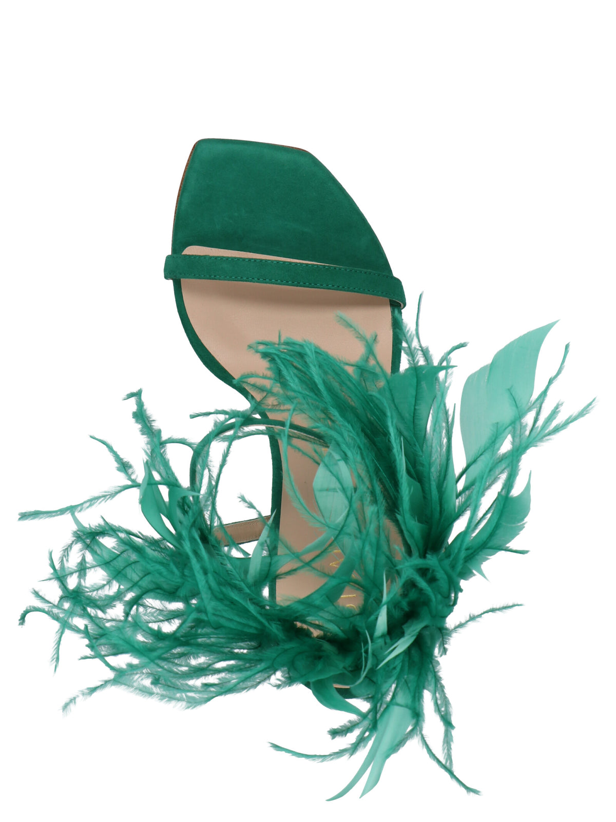 Stuart Weitzman Bicolor Suede Leather Stiletto Heel Sandals