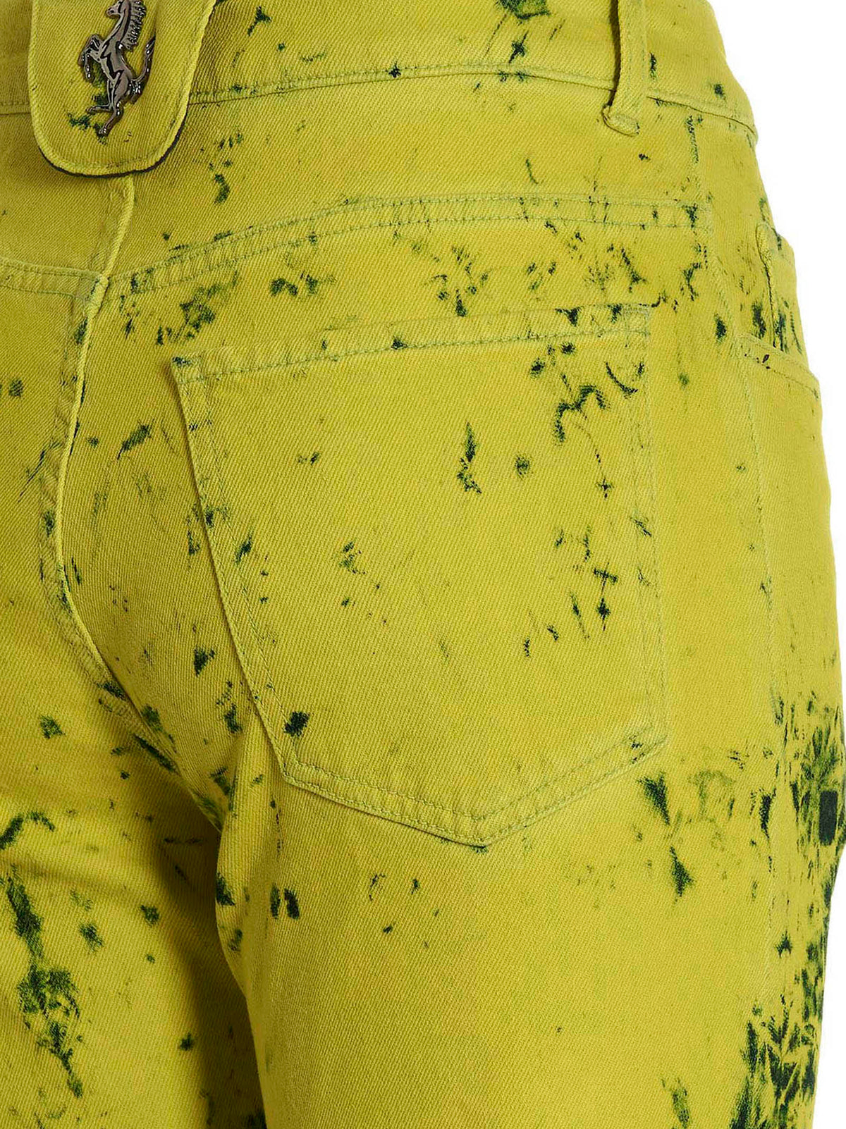 Ferrari Bicolor Cotton Jeans Denim