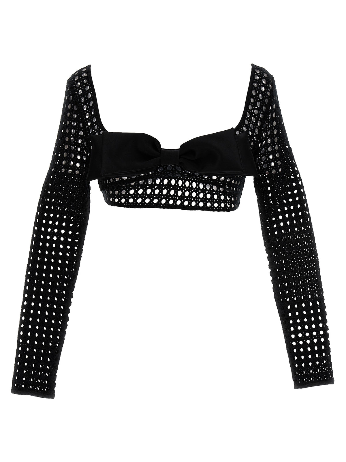 Giambattista Valli Black Polyester Long Sleeve T-Shirt