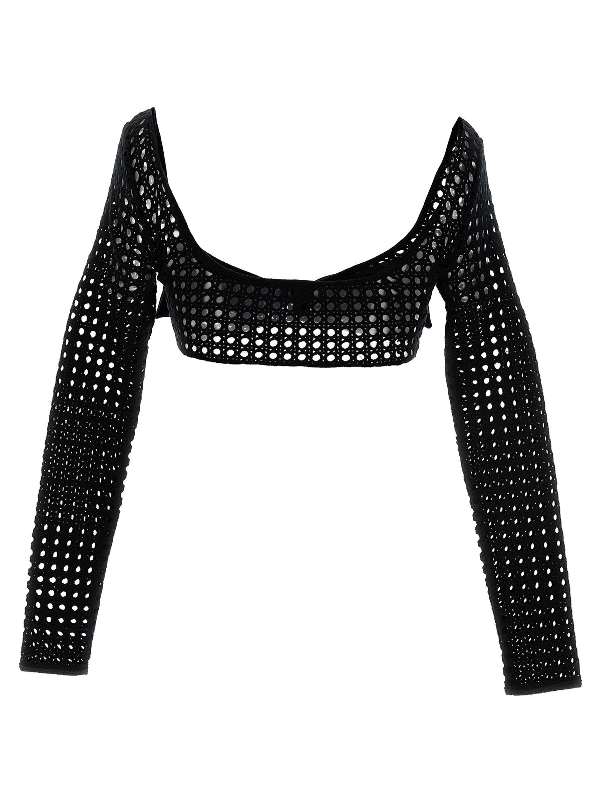 Giambattista Valli Black Polyester Long Sleeve T-Shirt