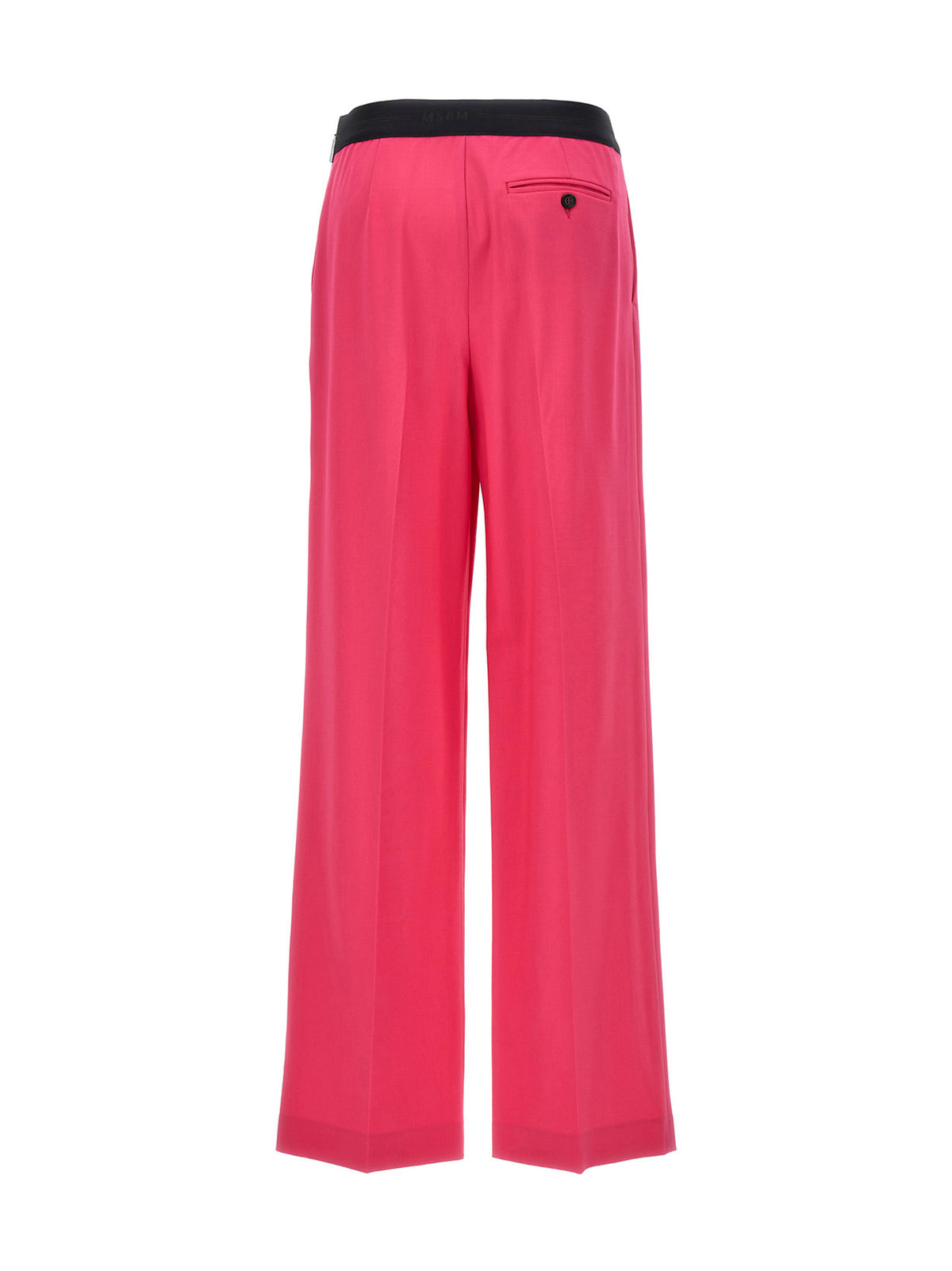 MSGM Fuchsia Virgin Wool Pants