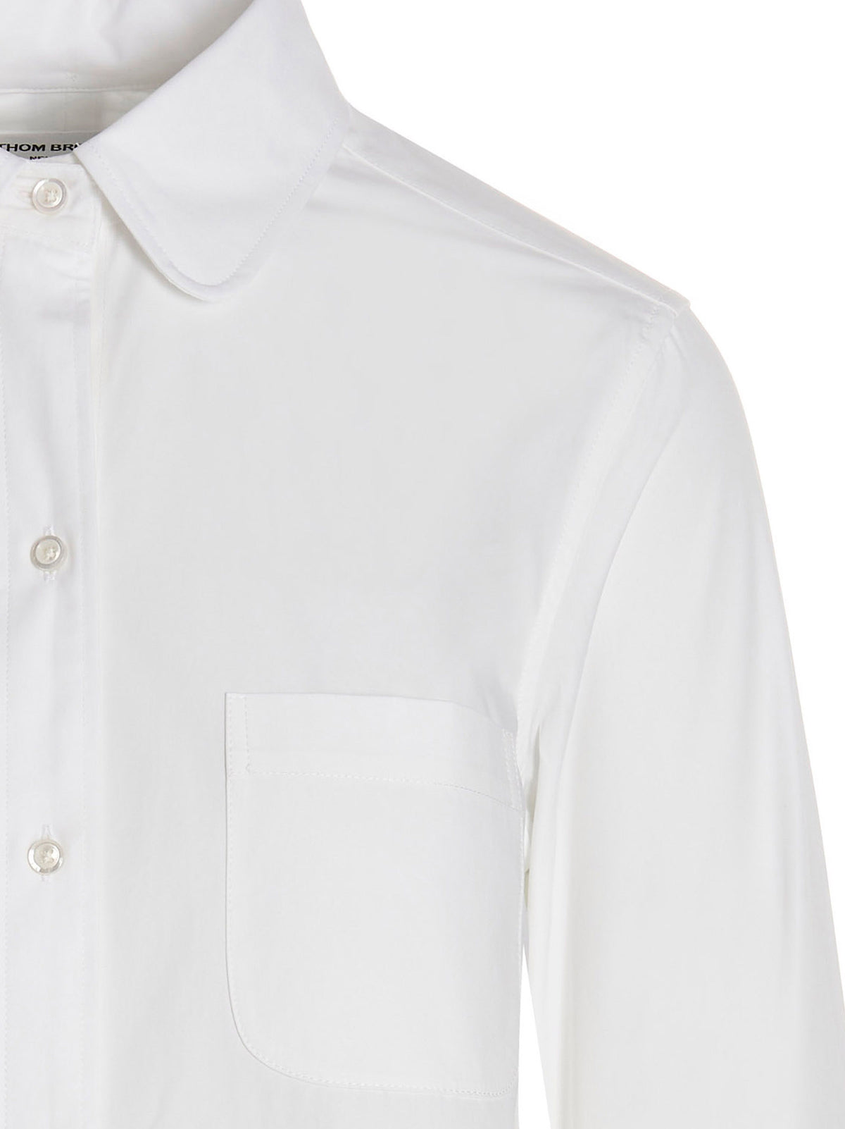 Thom Browne White Cotton Blouse