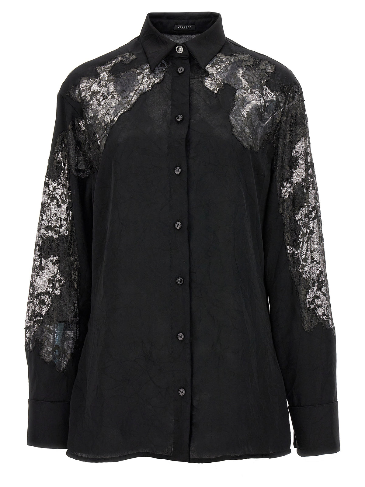 Versace Black Polyester Blouse