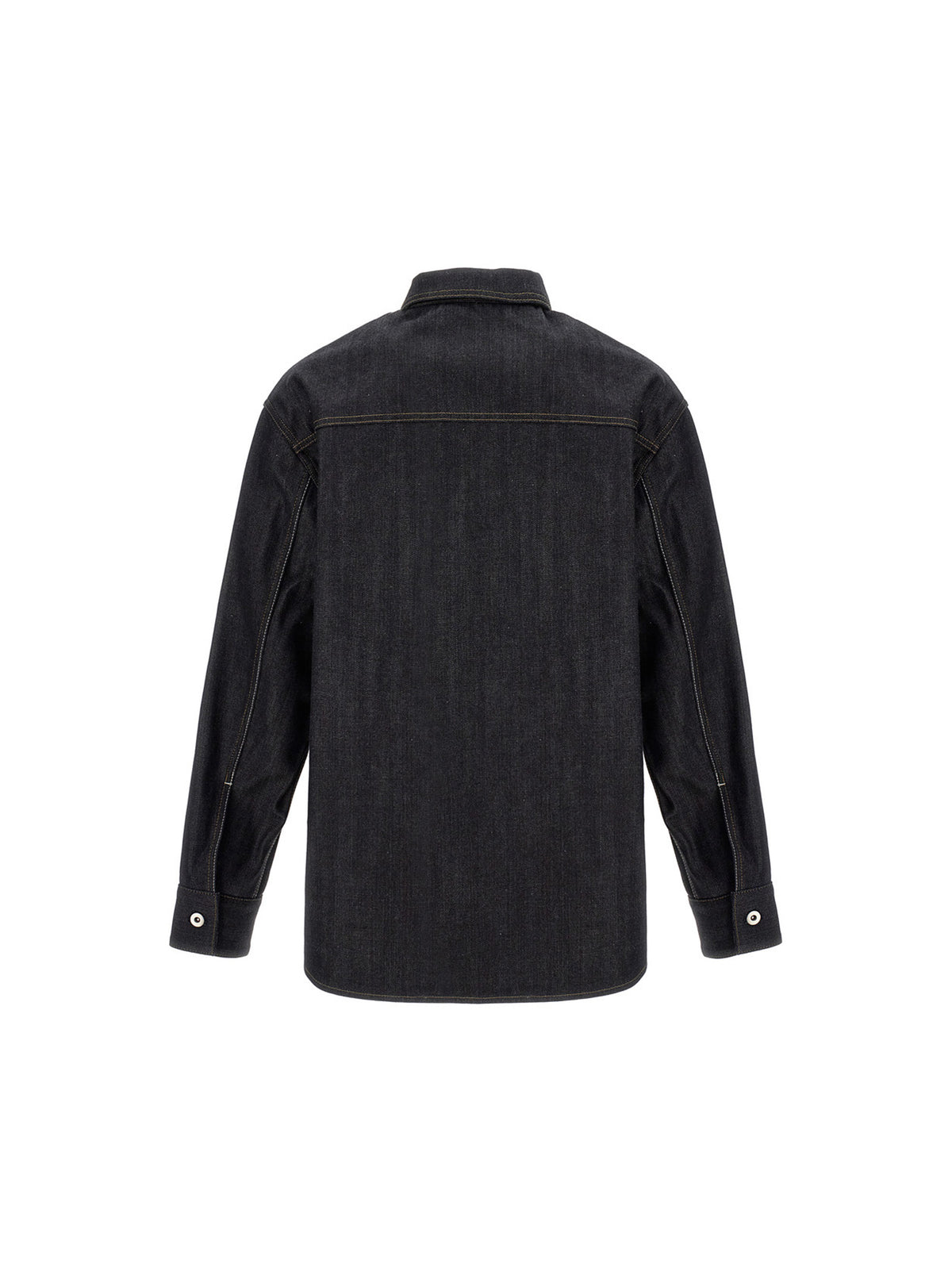Jil Sander Blue Cotton Blouse