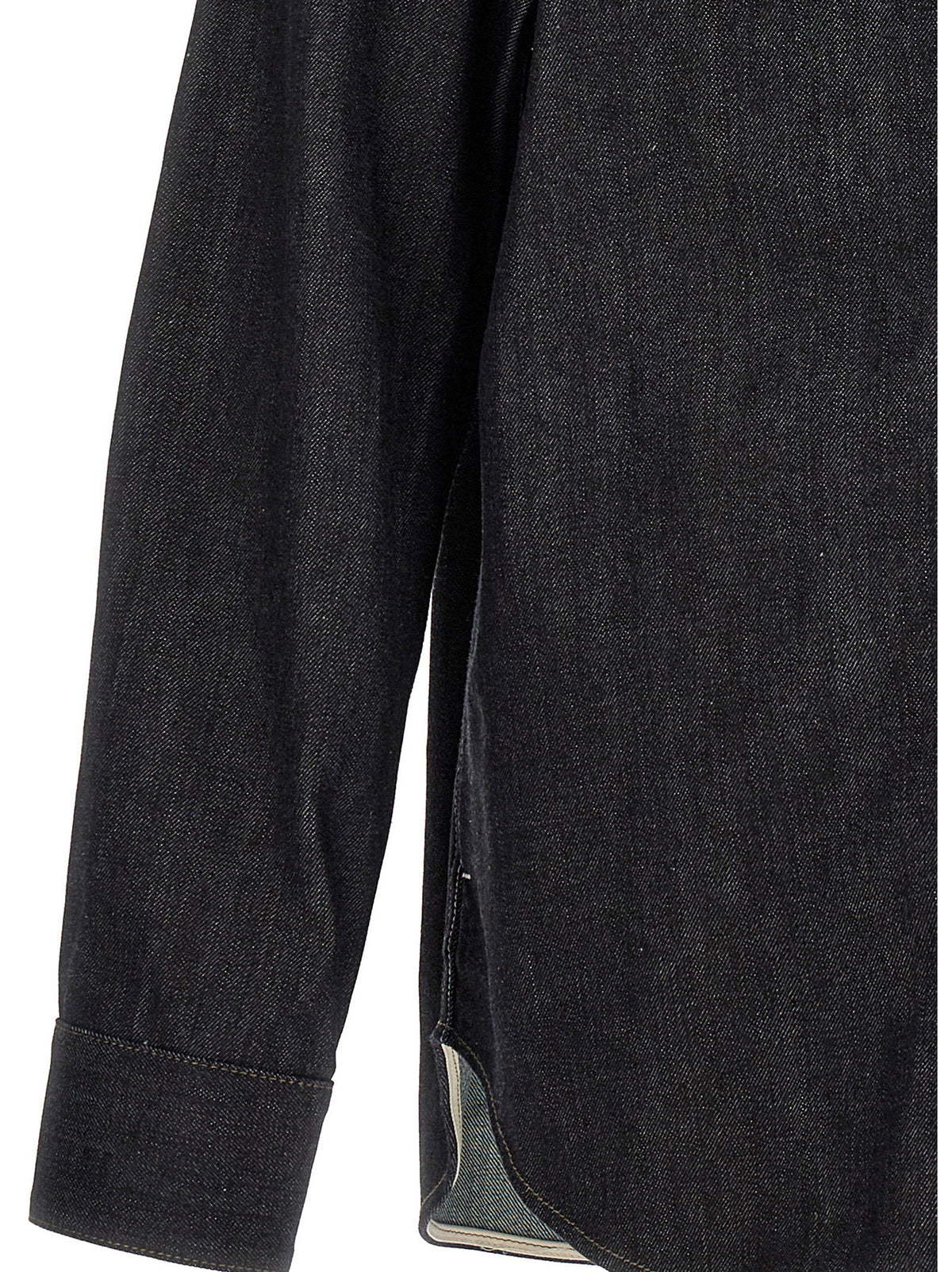 Jil Sander Blue Cotton Blouse