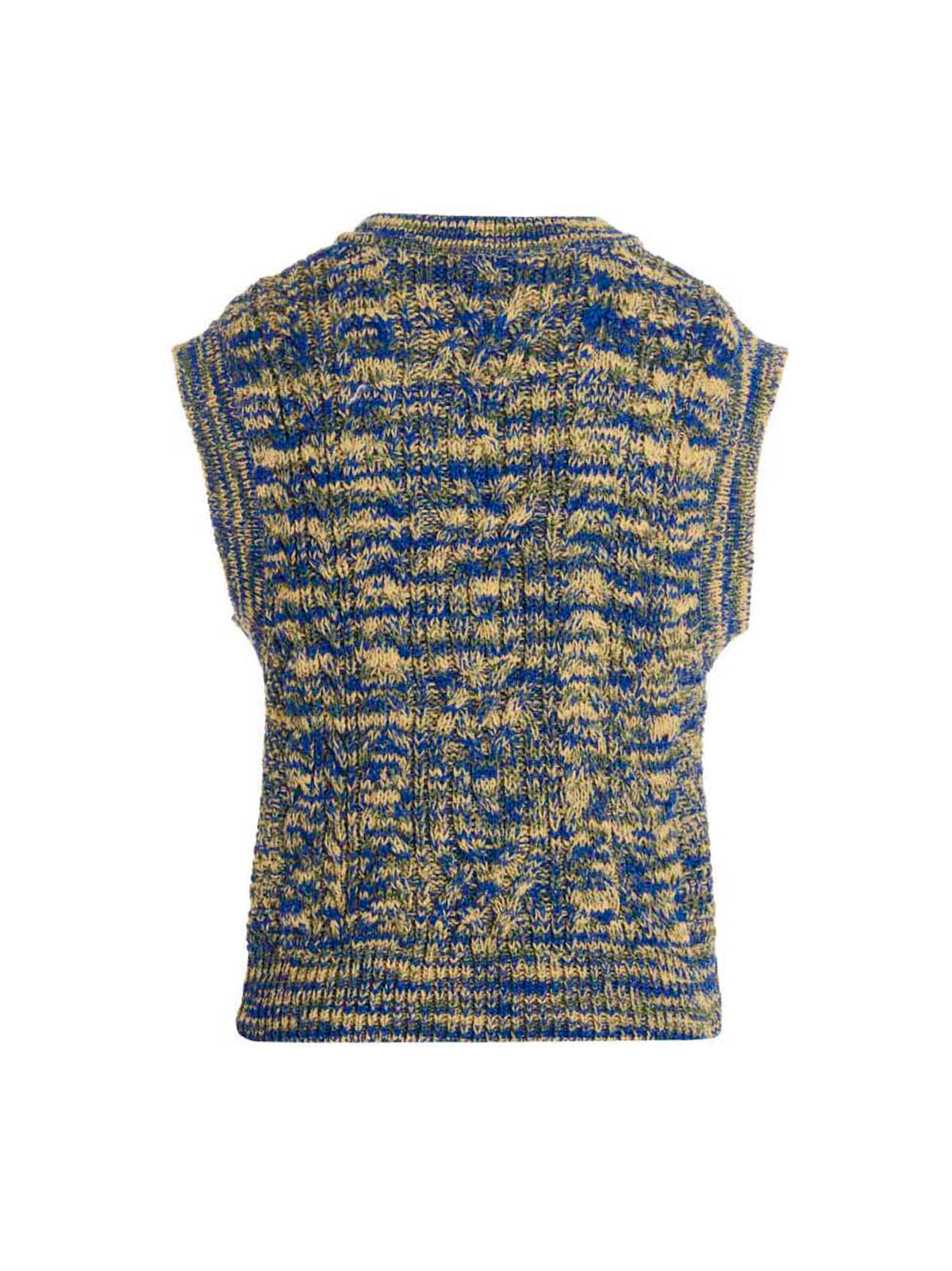 Andersson Bell Multicolor Cotton Sleeveles Sweater