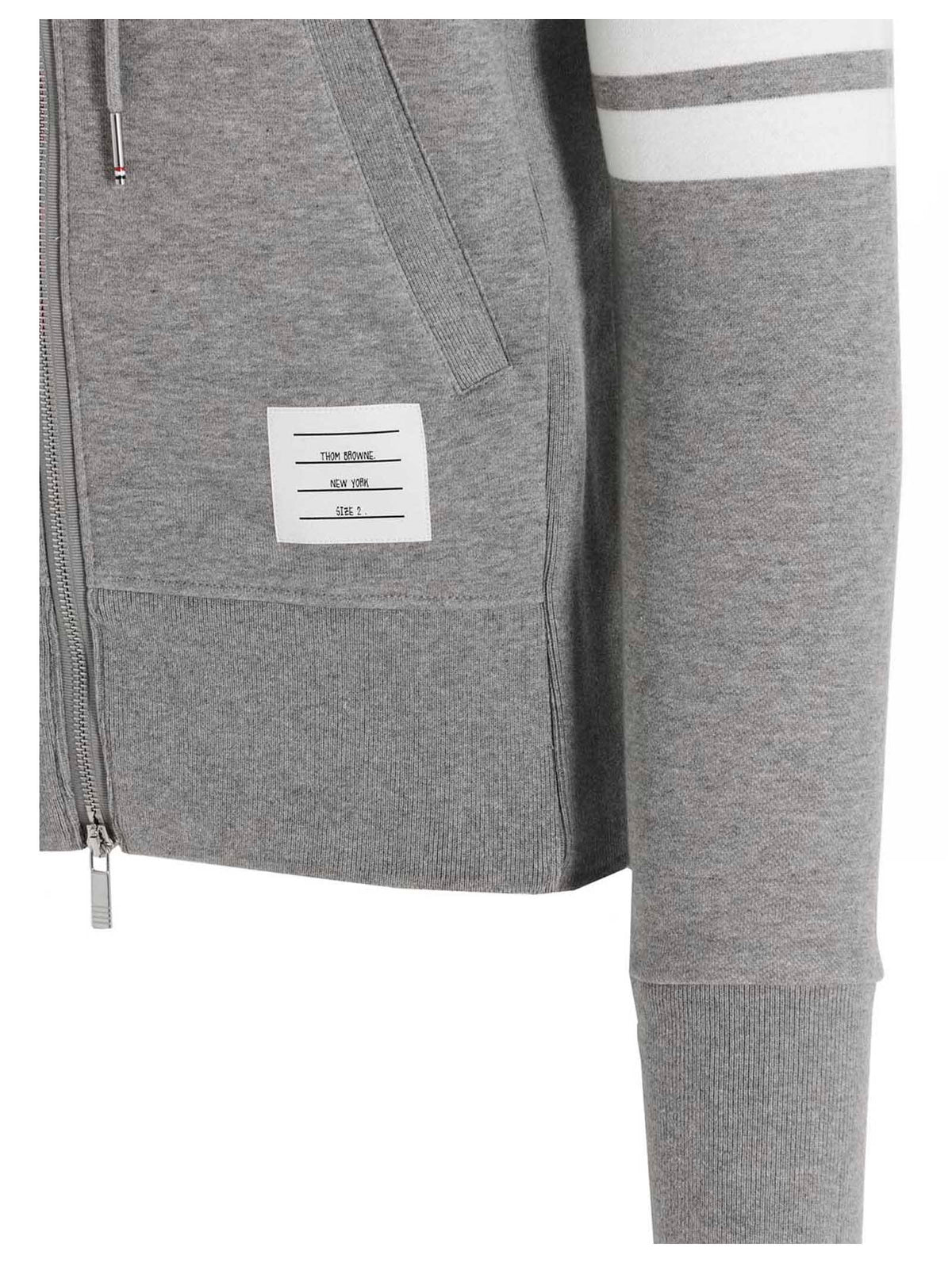 Thom Browne Gray Cotton Sweatshirt