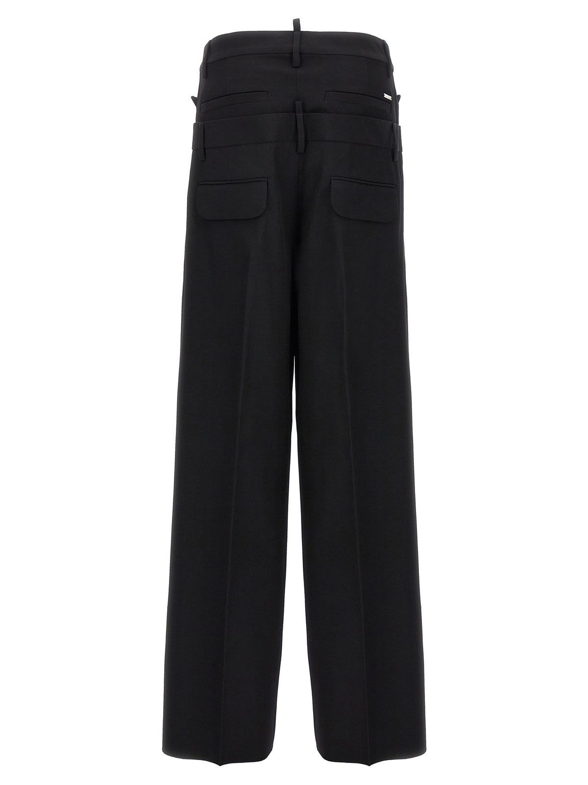 Dsquared² Black Virgin Wool Dress Pants