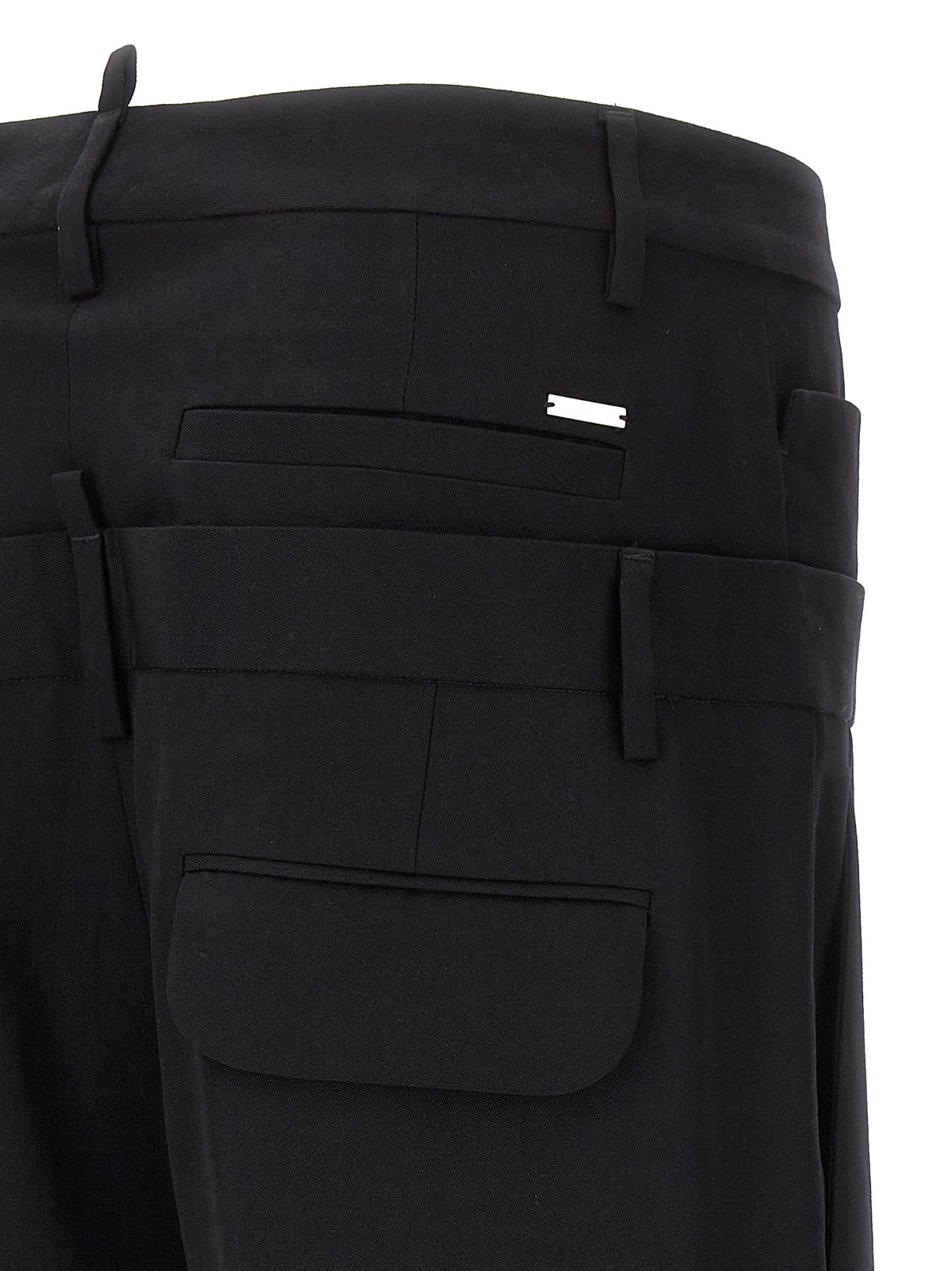 Dsquared² Black Virgin Wool Dress Pants