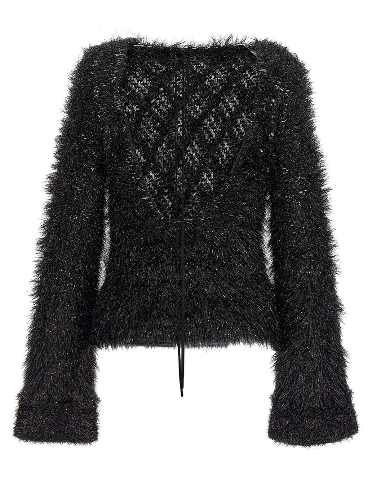 Victoria Beckham Black Polyester Cardigan