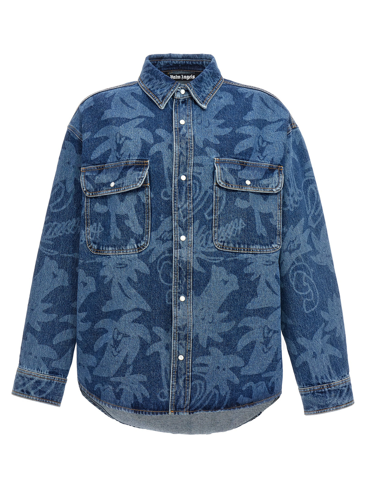 Palm Angels Blue Cotton Denim Jacket