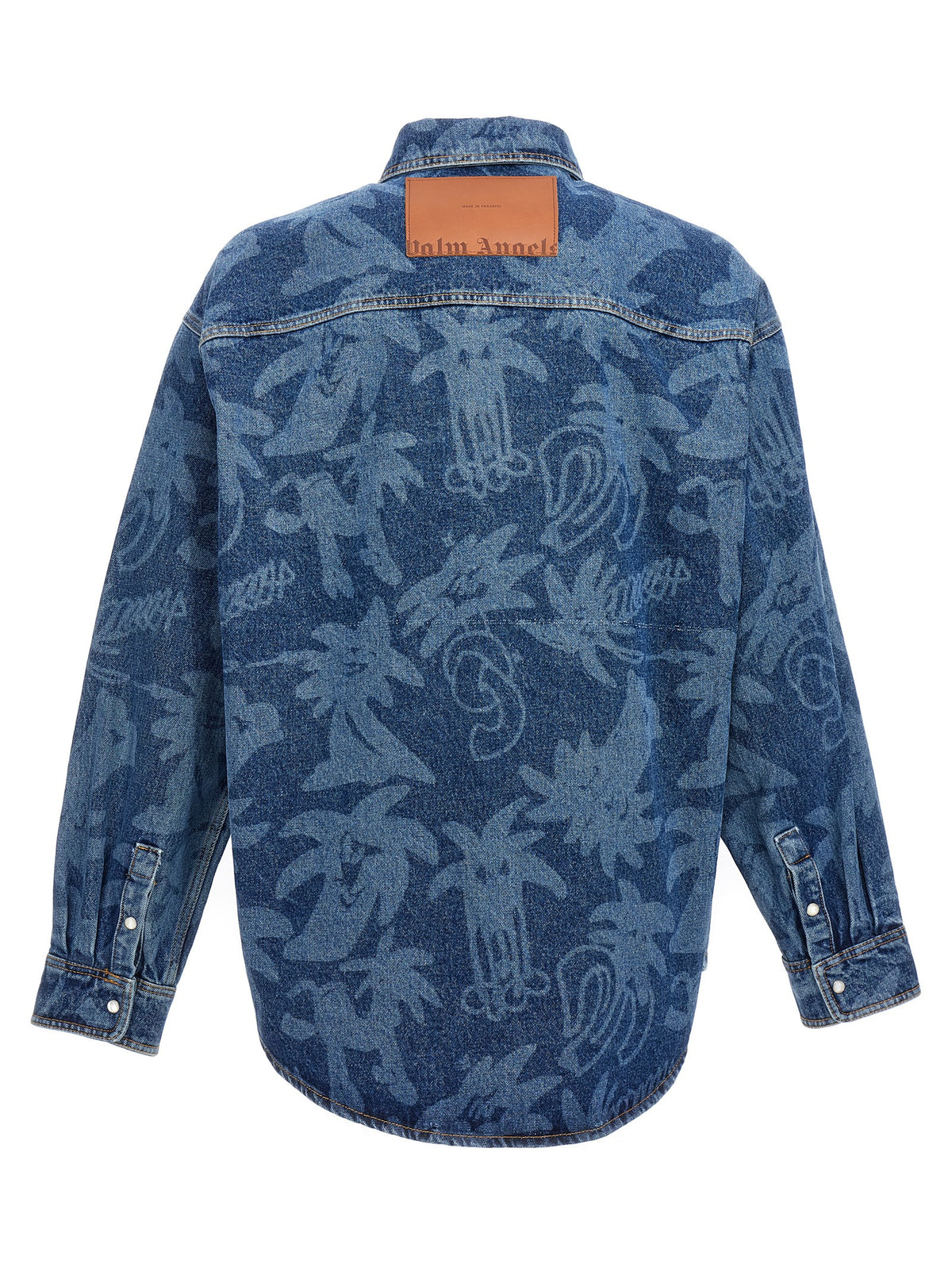 Palm Angels Blue Cotton Denim Jacket