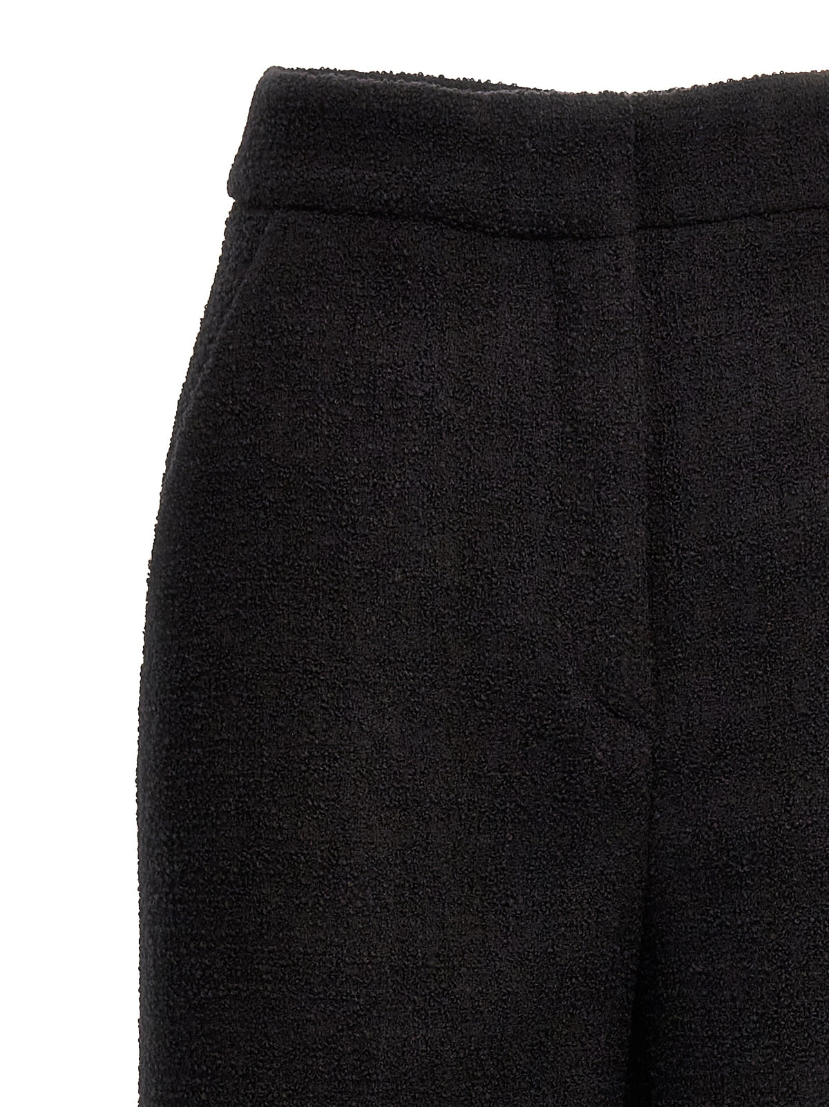 Moschino Black Wool Cropped Pants
