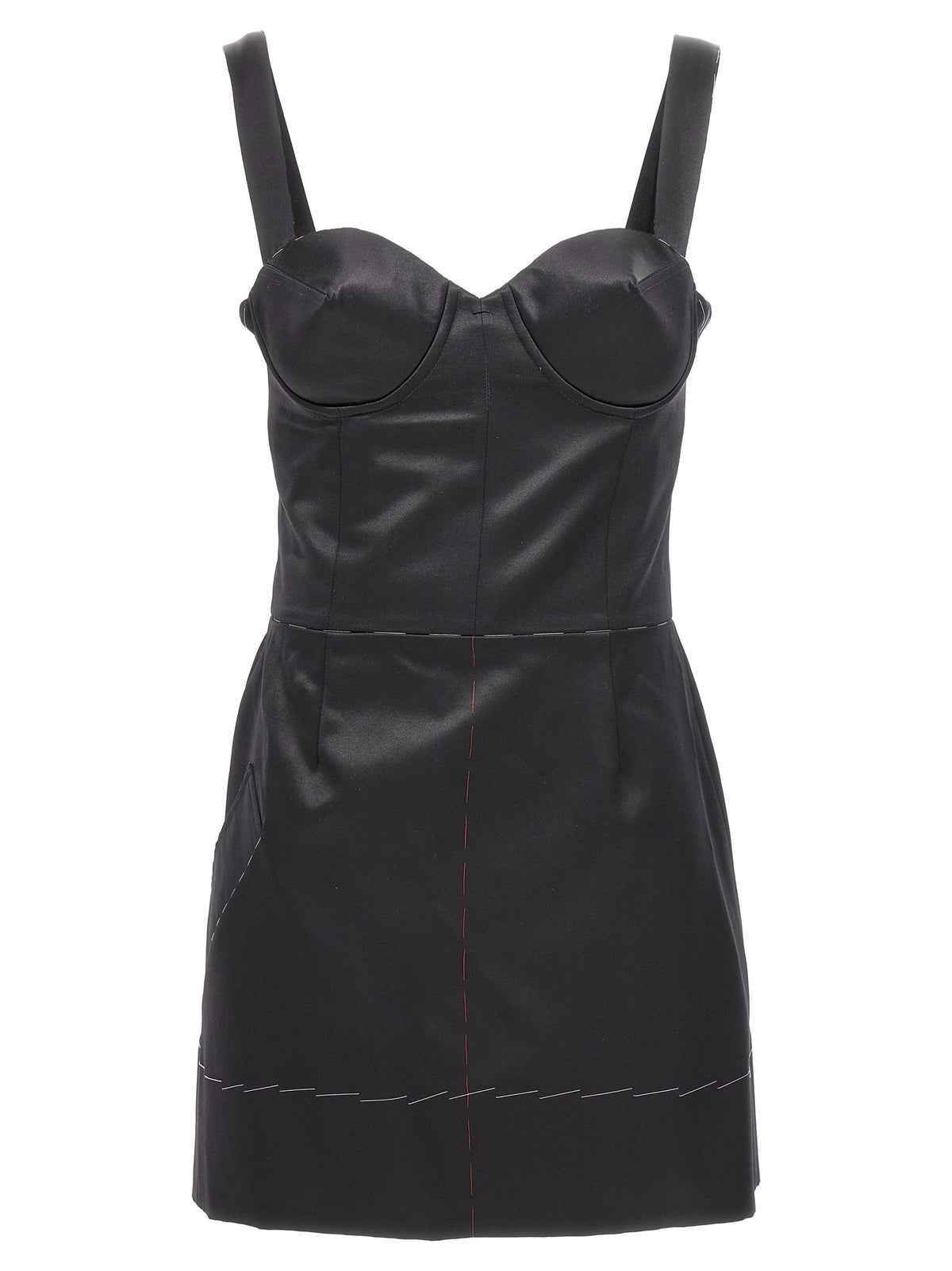 Maison Margiela Black Acetate Short Dress