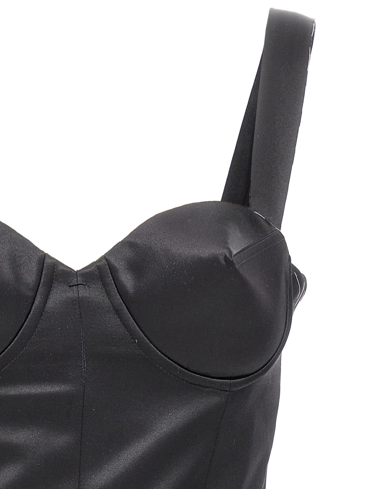 Maison Margiela Black Acetate Short Dress