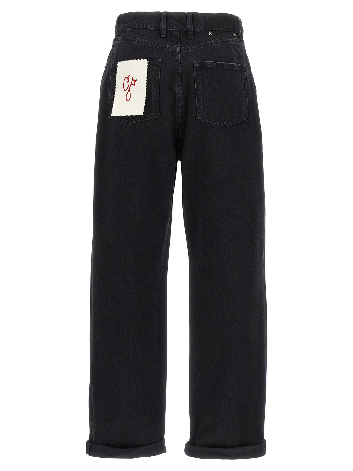 Golden Goose Black Cotton Relaxed Fit Jeans