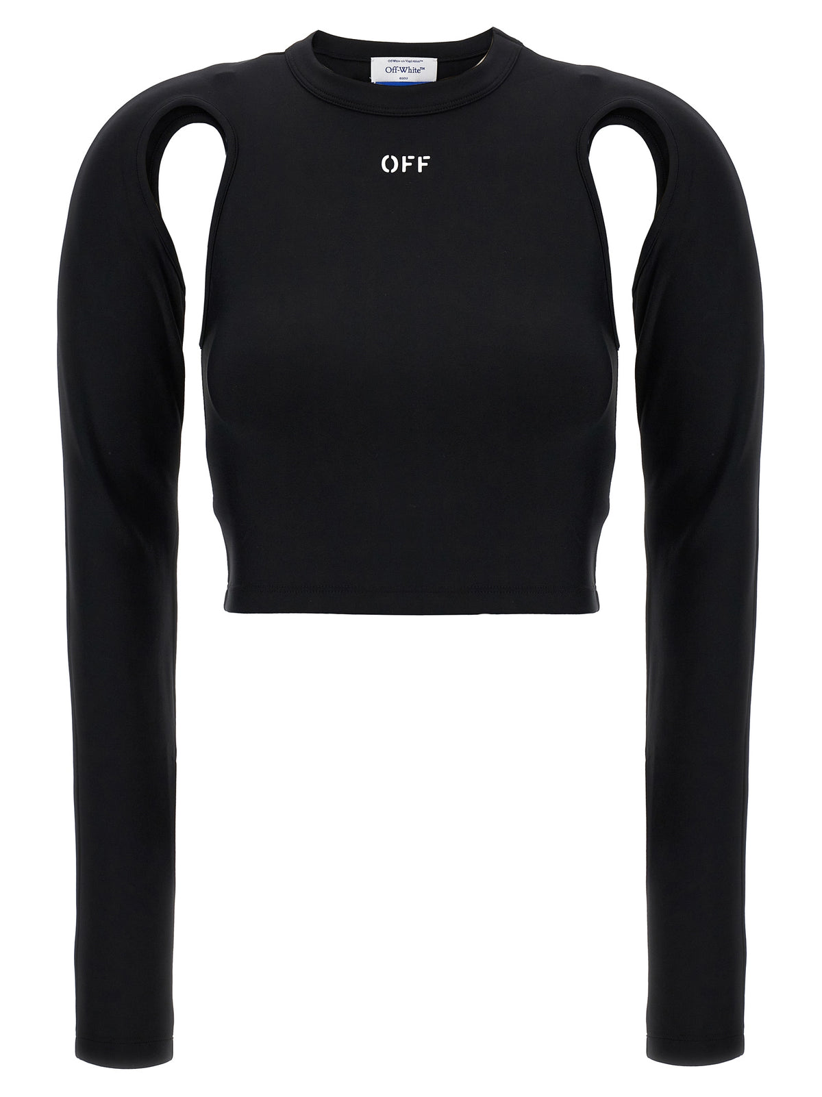 Off-White Black Polyamide Long Sleeve T-Shirt