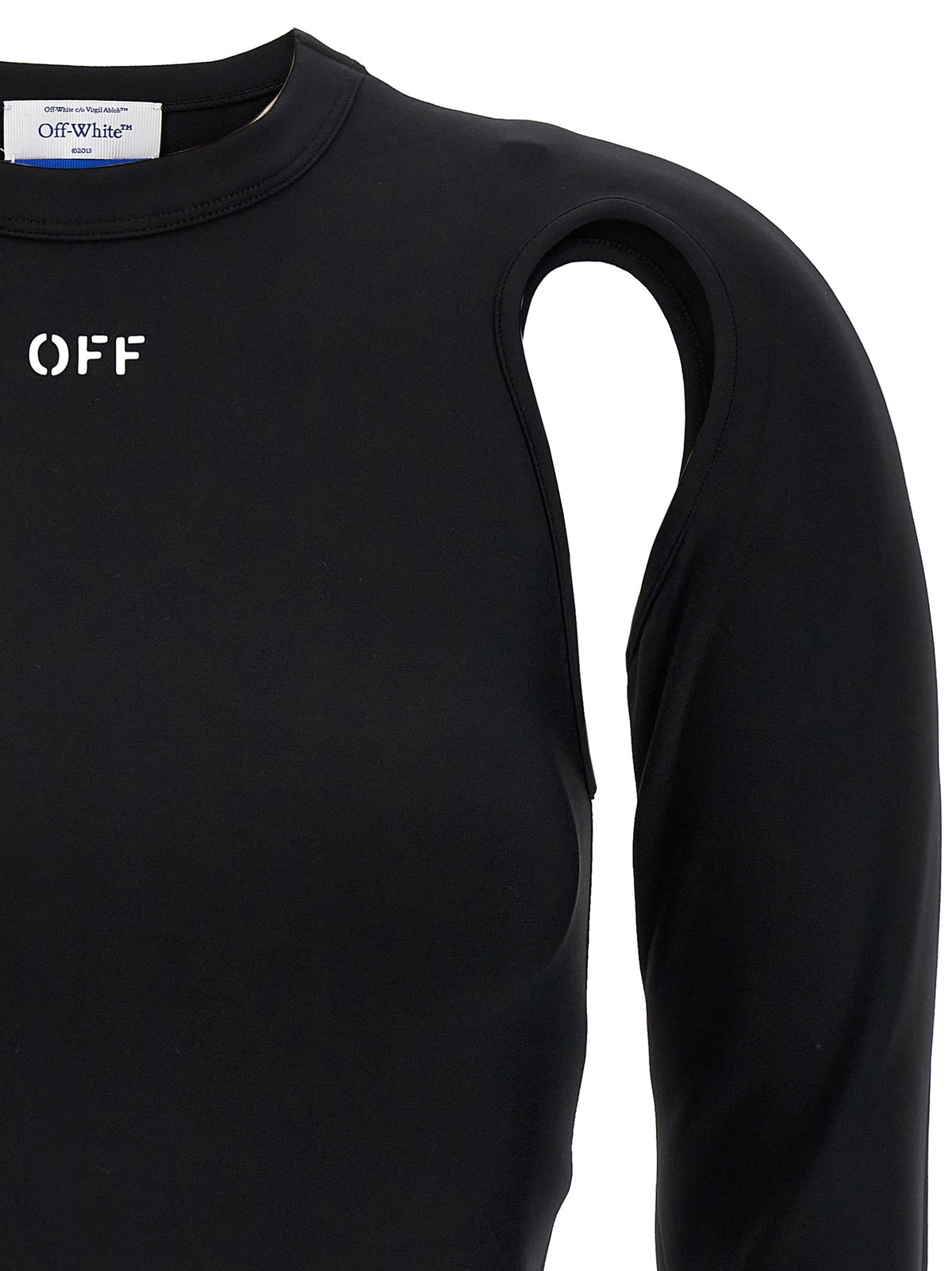 Off-White Black Polyamide Long Sleeve T-Shirt