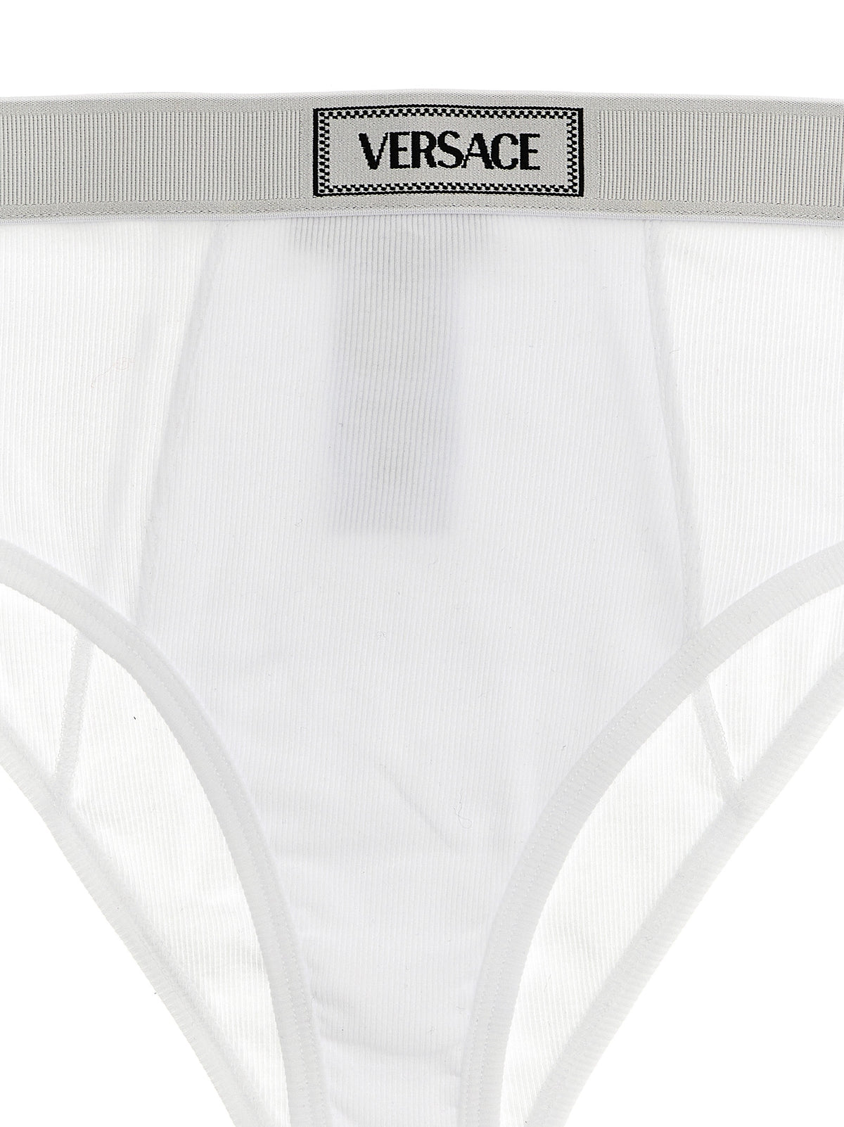 Versace White Cotton Briefs