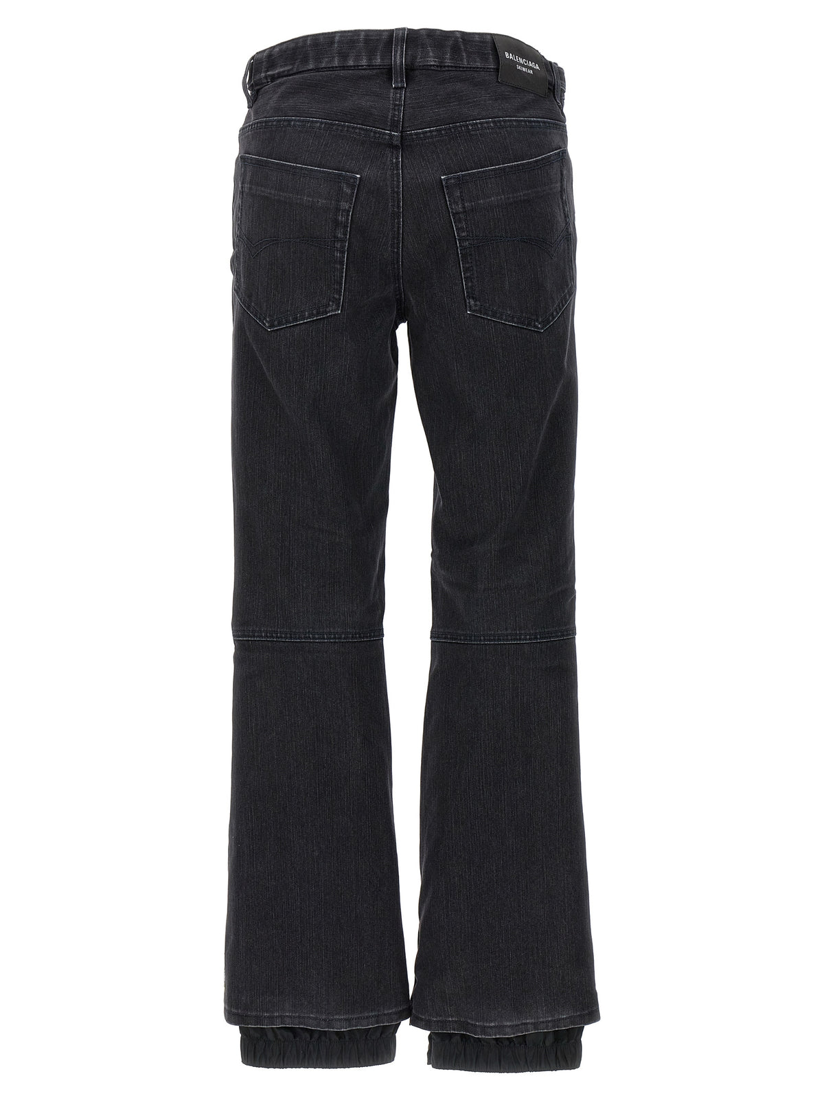 Balenciaga Black Cotton Flared Jeans