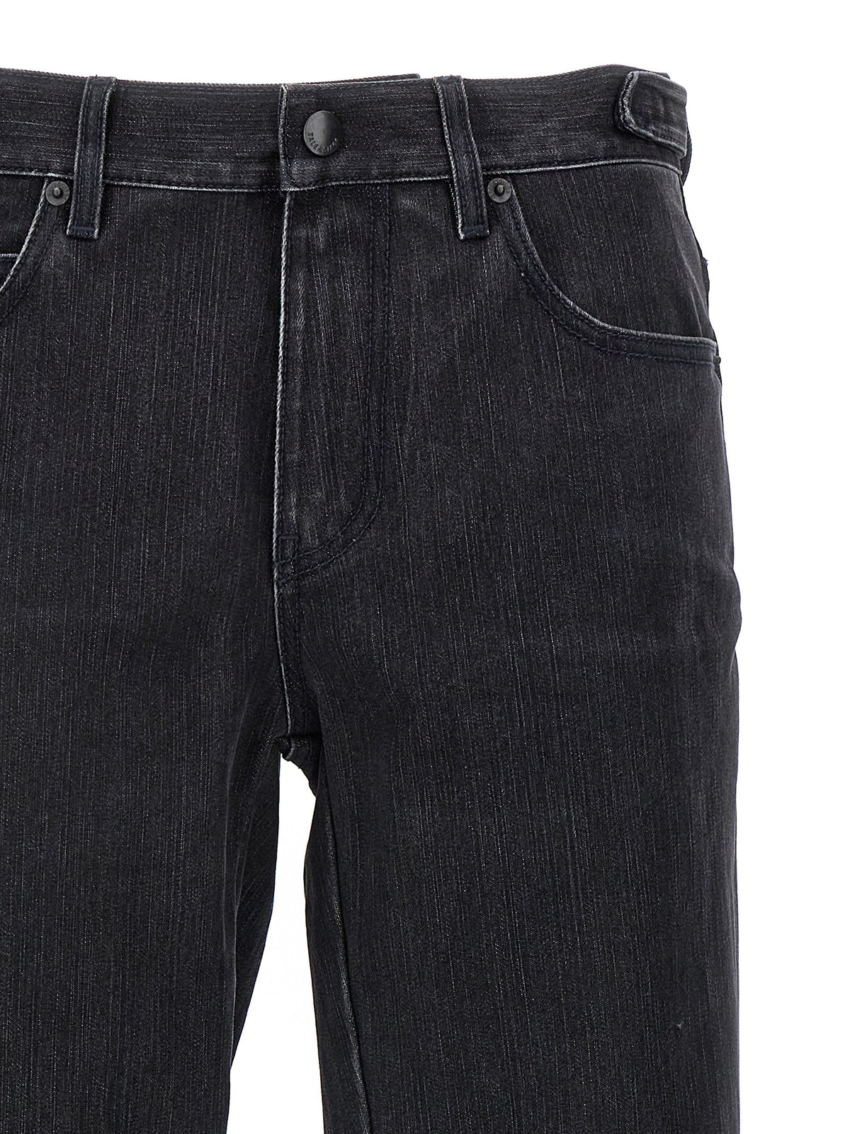 Balenciaga Black Cotton Flared Jeans