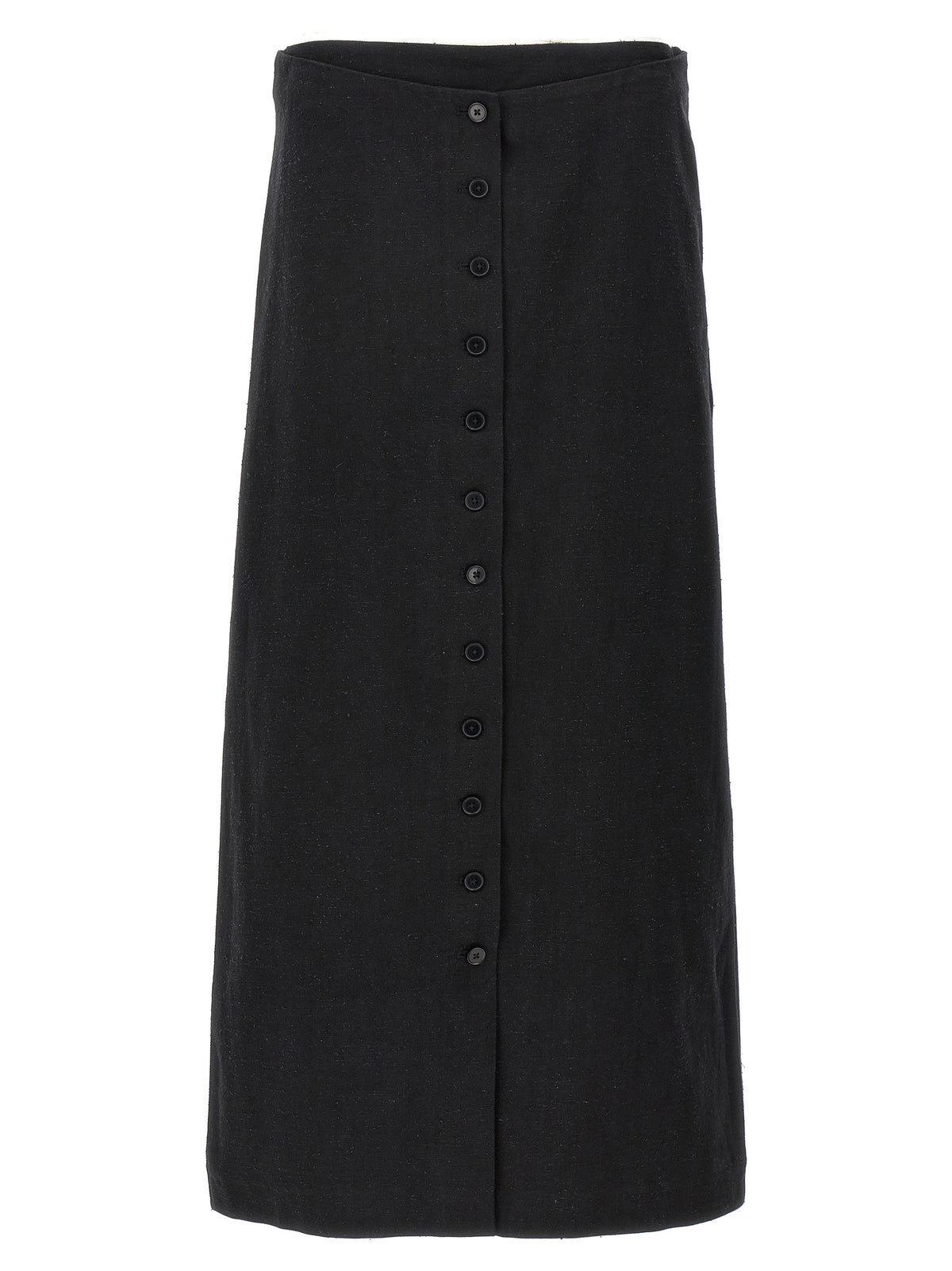 Loulou De Saison Black Cotton Mini Skirt