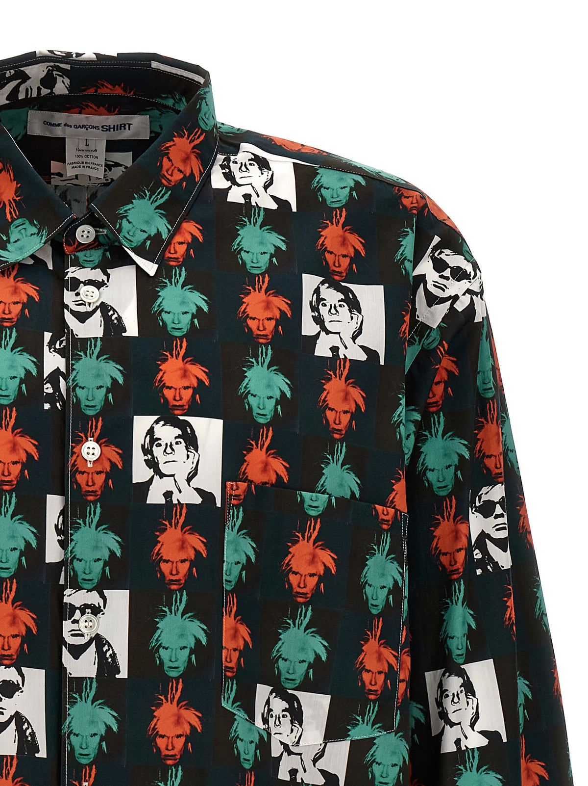 Comme Des Garçons Multicolor Cotton Blouse