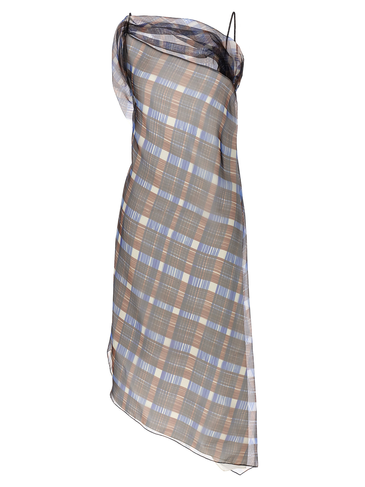 Ferragamo Multicolor Polyester Midi Dress
